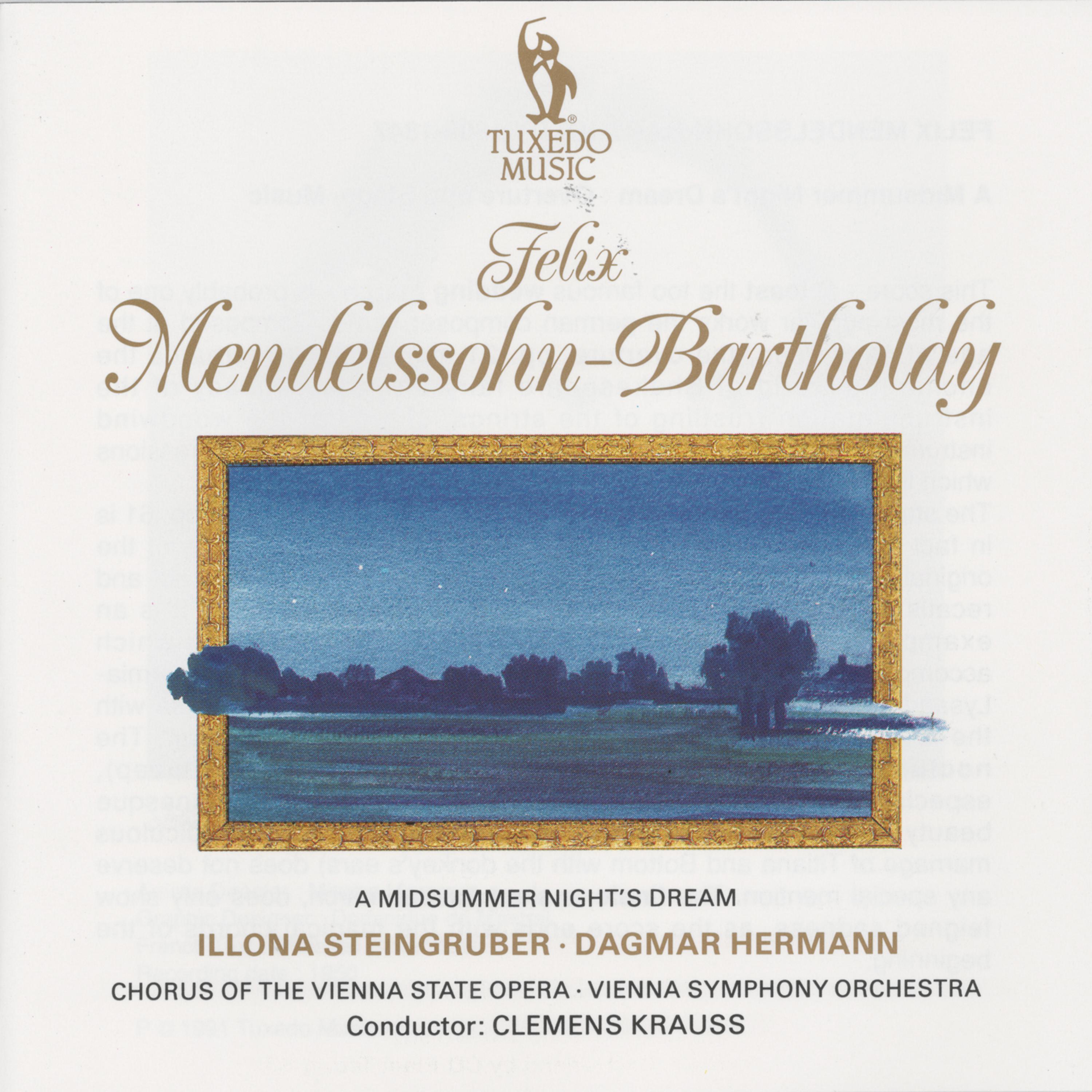 Постер альбома Mendelssohn: A Midsummer Night's Dream, Op. 61