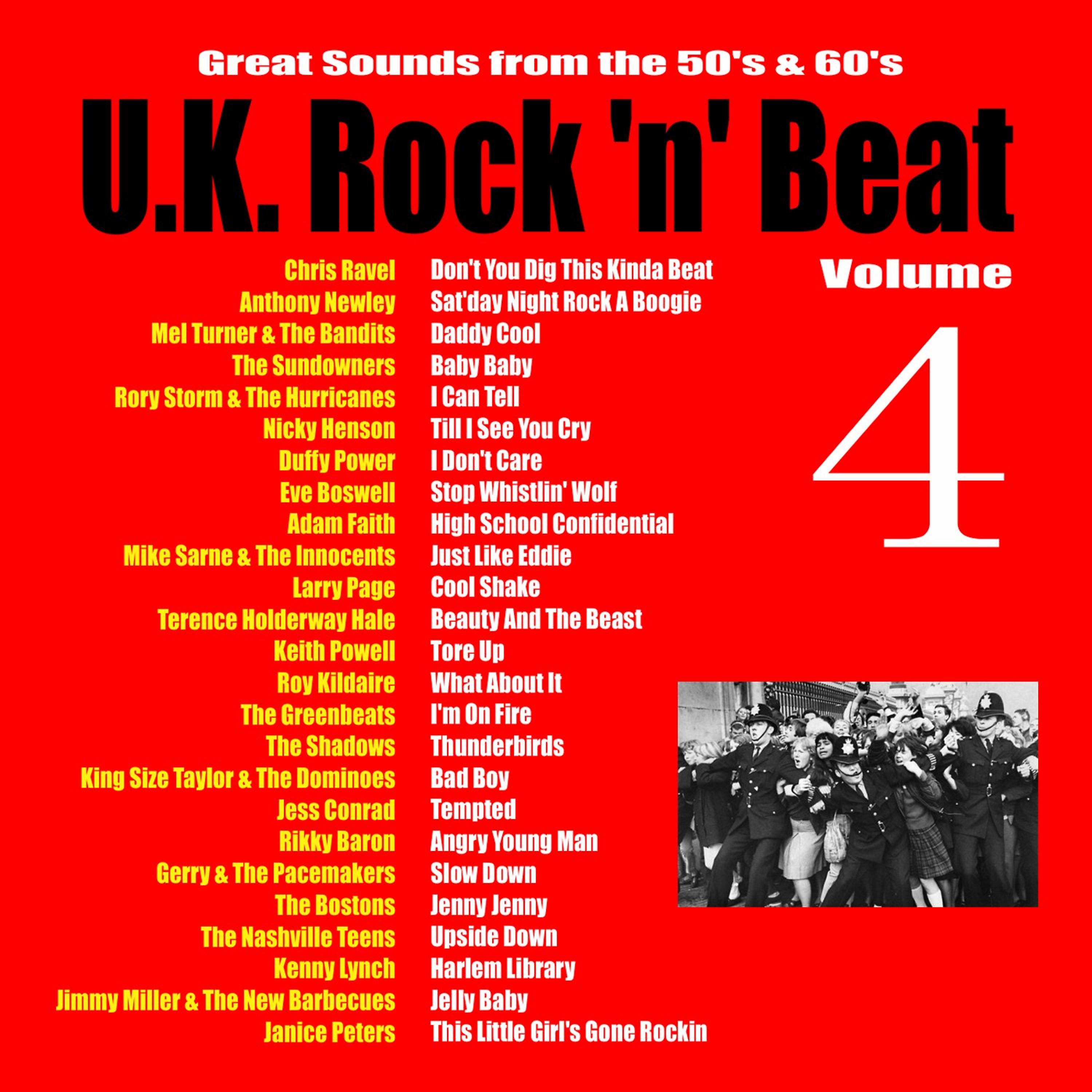 Постер альбома U.K. Rock 'N' Beat, Vol. 4