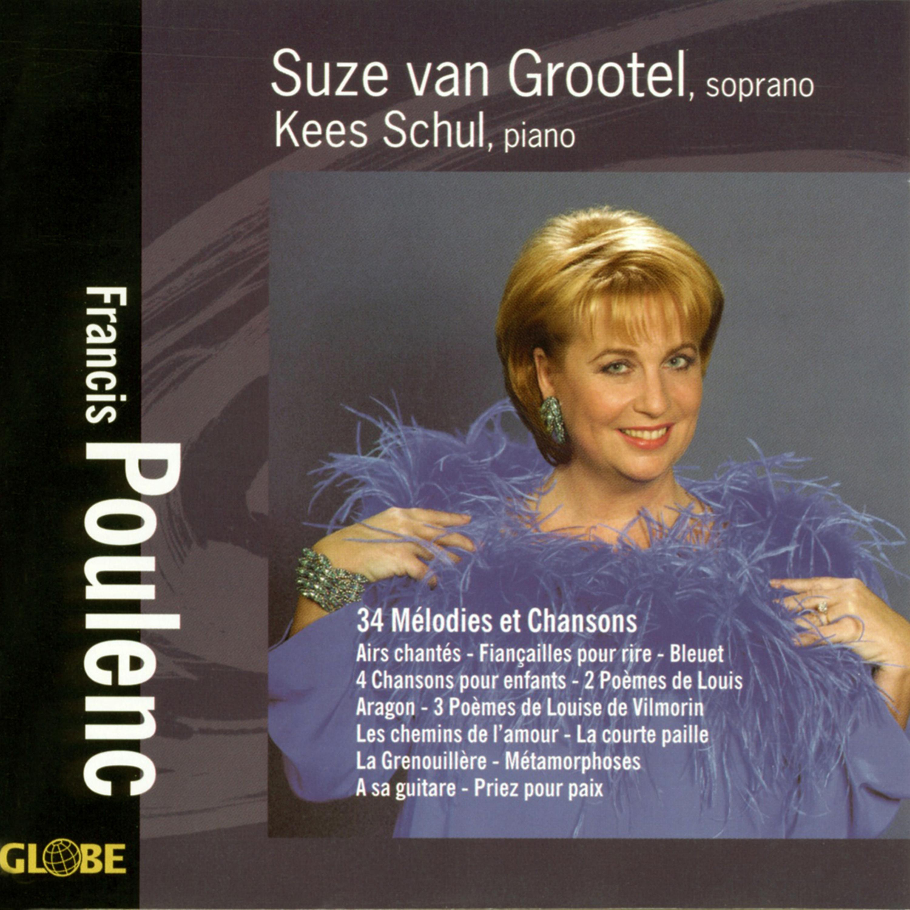 Suze van Grootel - Trois poèmes de louise de vilmorin: No. 1, Le garçon de liège
