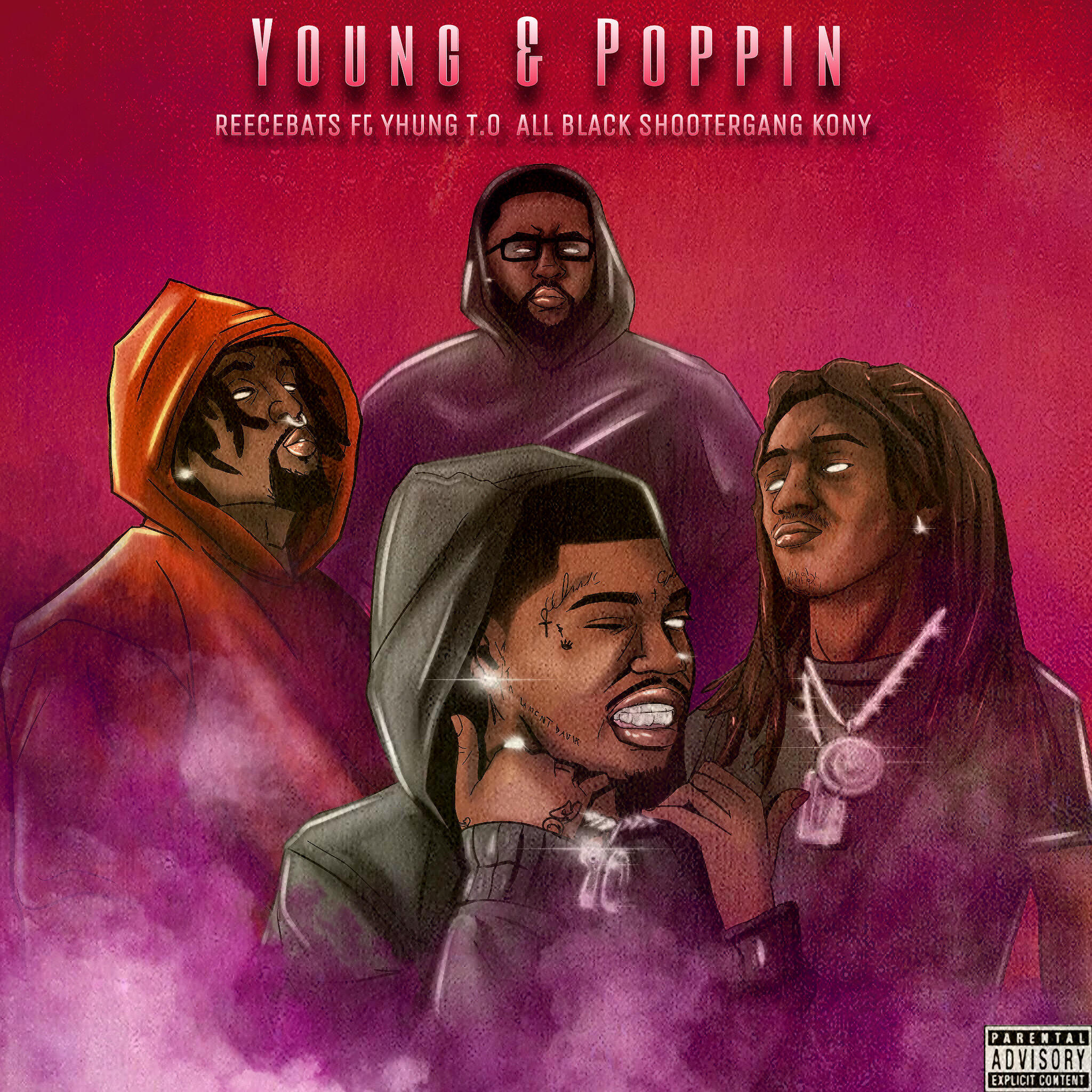 ReeceBeats - Young & Poppin (feat. Yhung T.O., ALLBLACK & ShooterGang Kony)