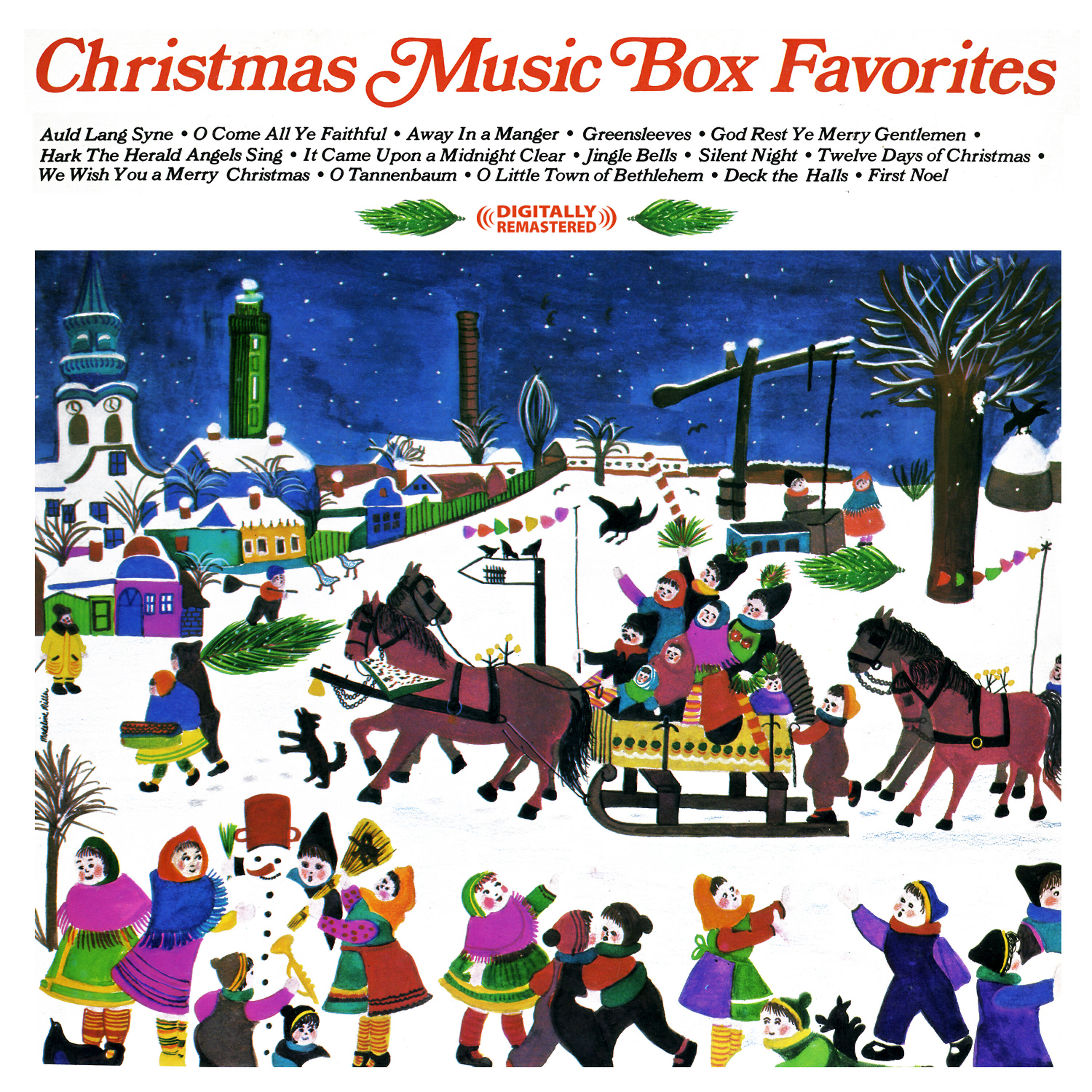 Holiday Music Box Tumblers - God Rest Ye Merry Gentlemen