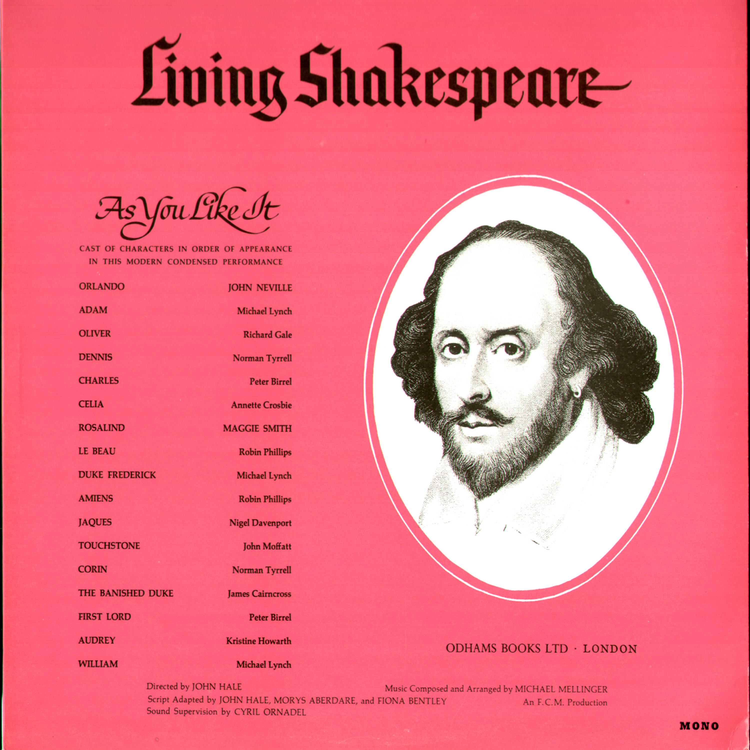 Постер альбома Shakespeare's as You Like It