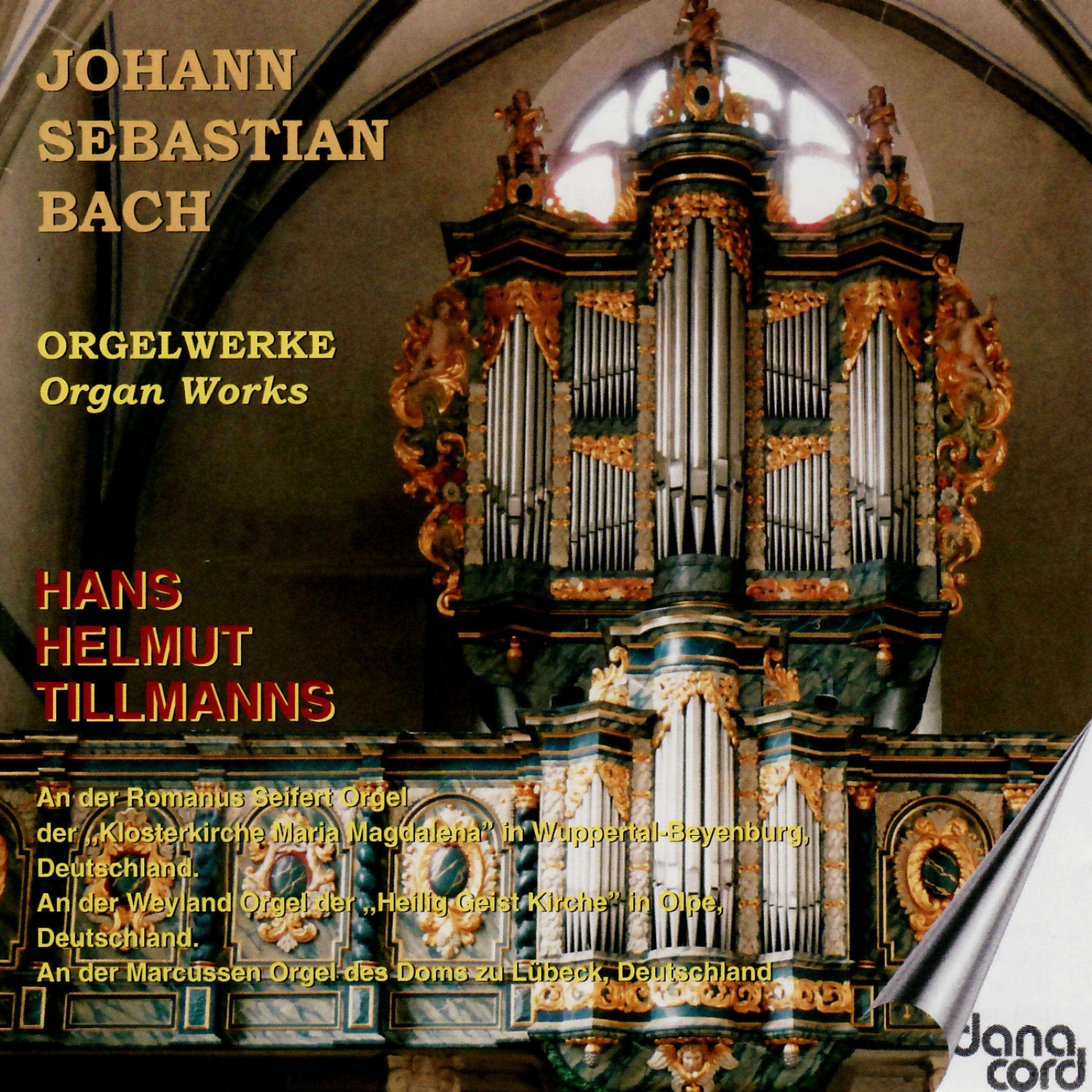 Постер альбома Tillmanns Performs Bach