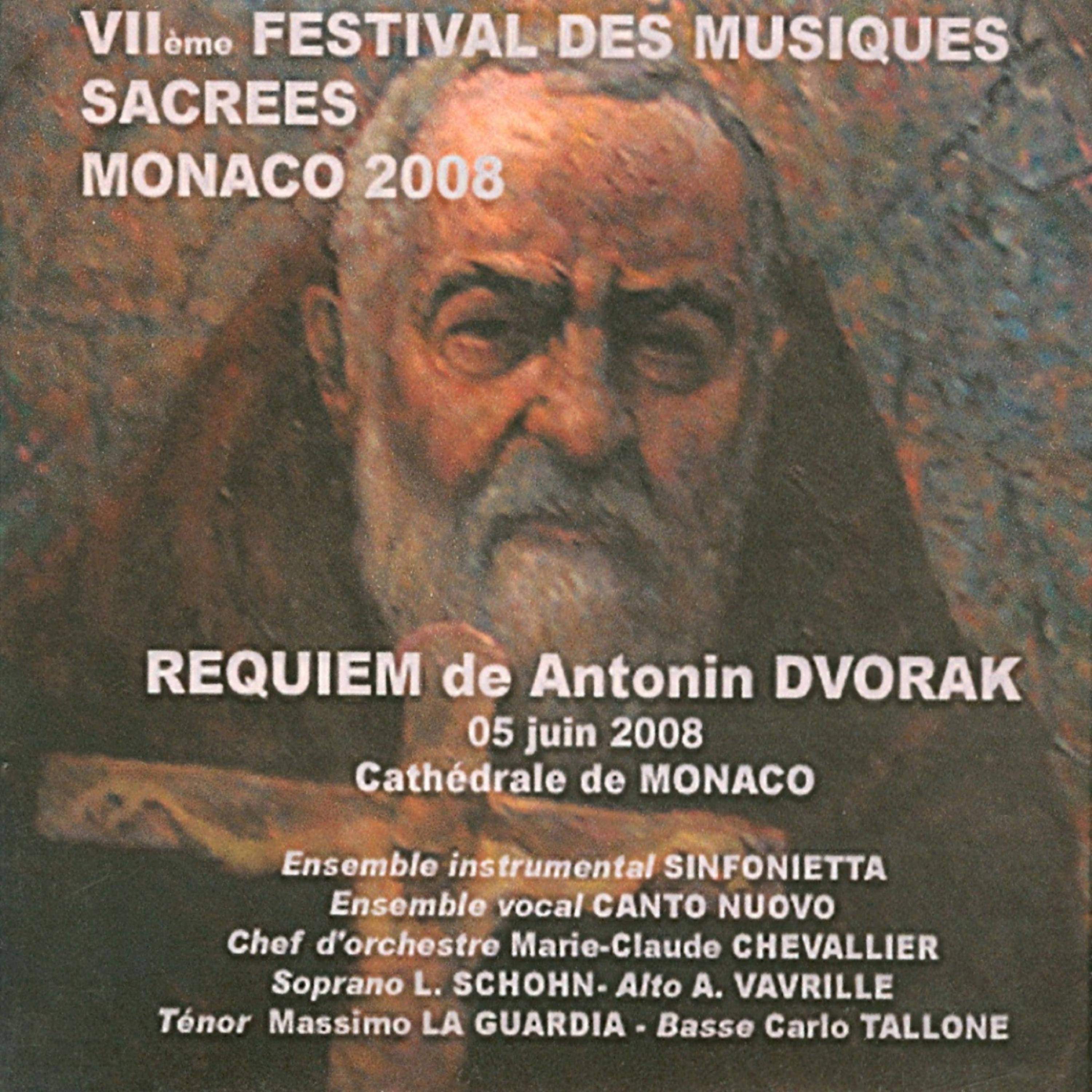 Постер альбома Dvořák: Requiem (Vllème Festival des Musiques Sacrees - Monaco 2008)