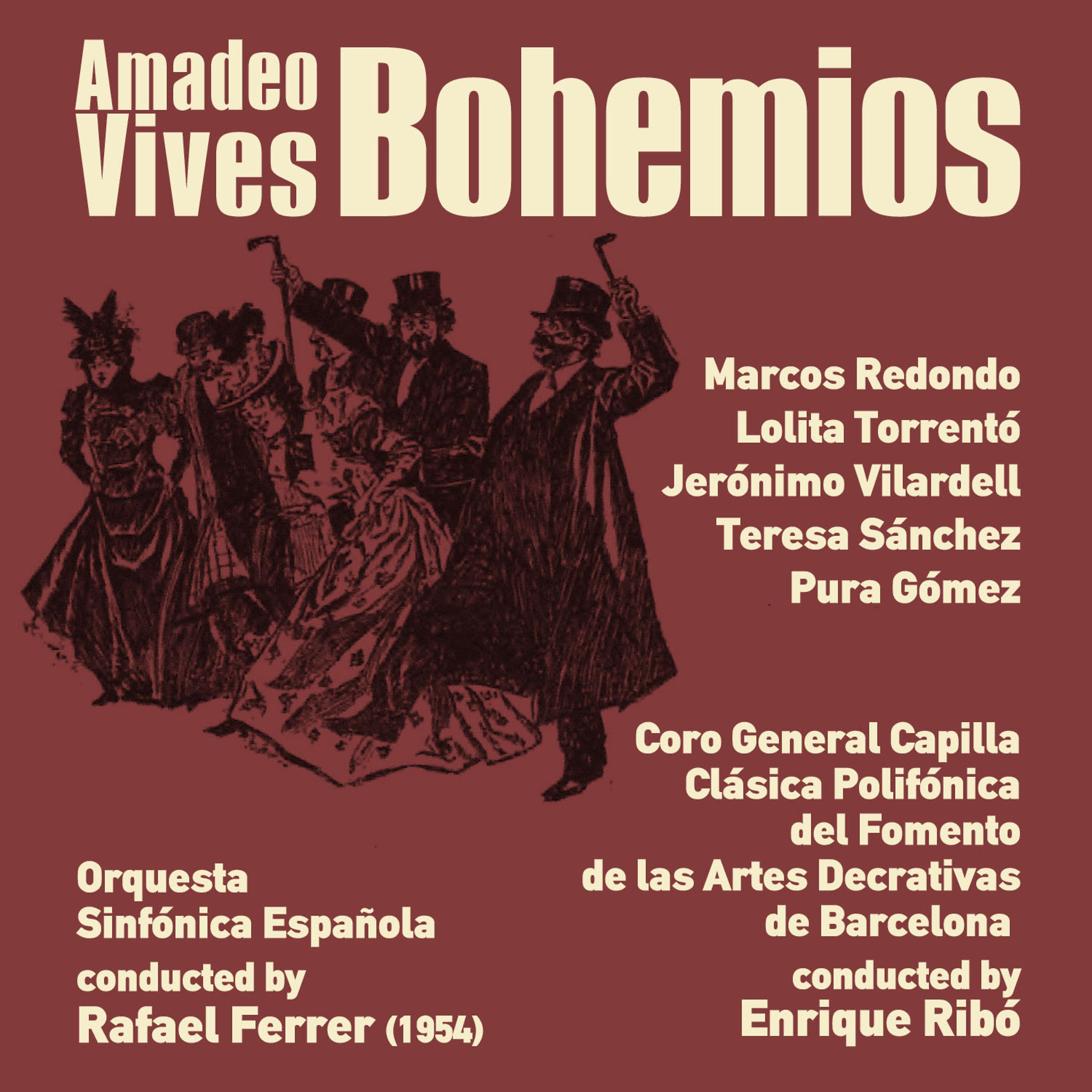 Постер альбома Amadeo Vives: Bohemios (1954)