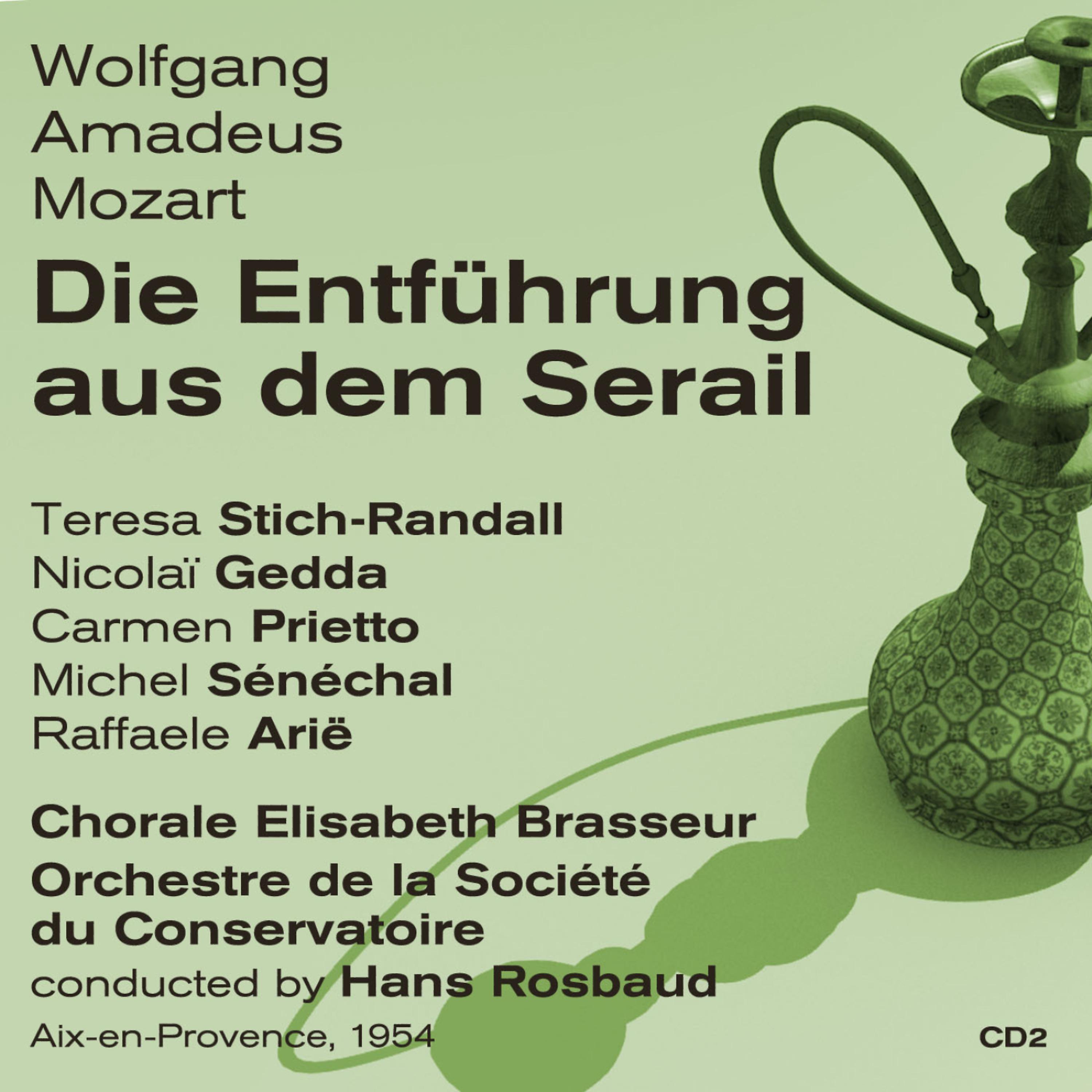 Постер альбома Wolfgang Amadeus Mozart: Die Entführung aus dem Serail (1954), Volume 2
