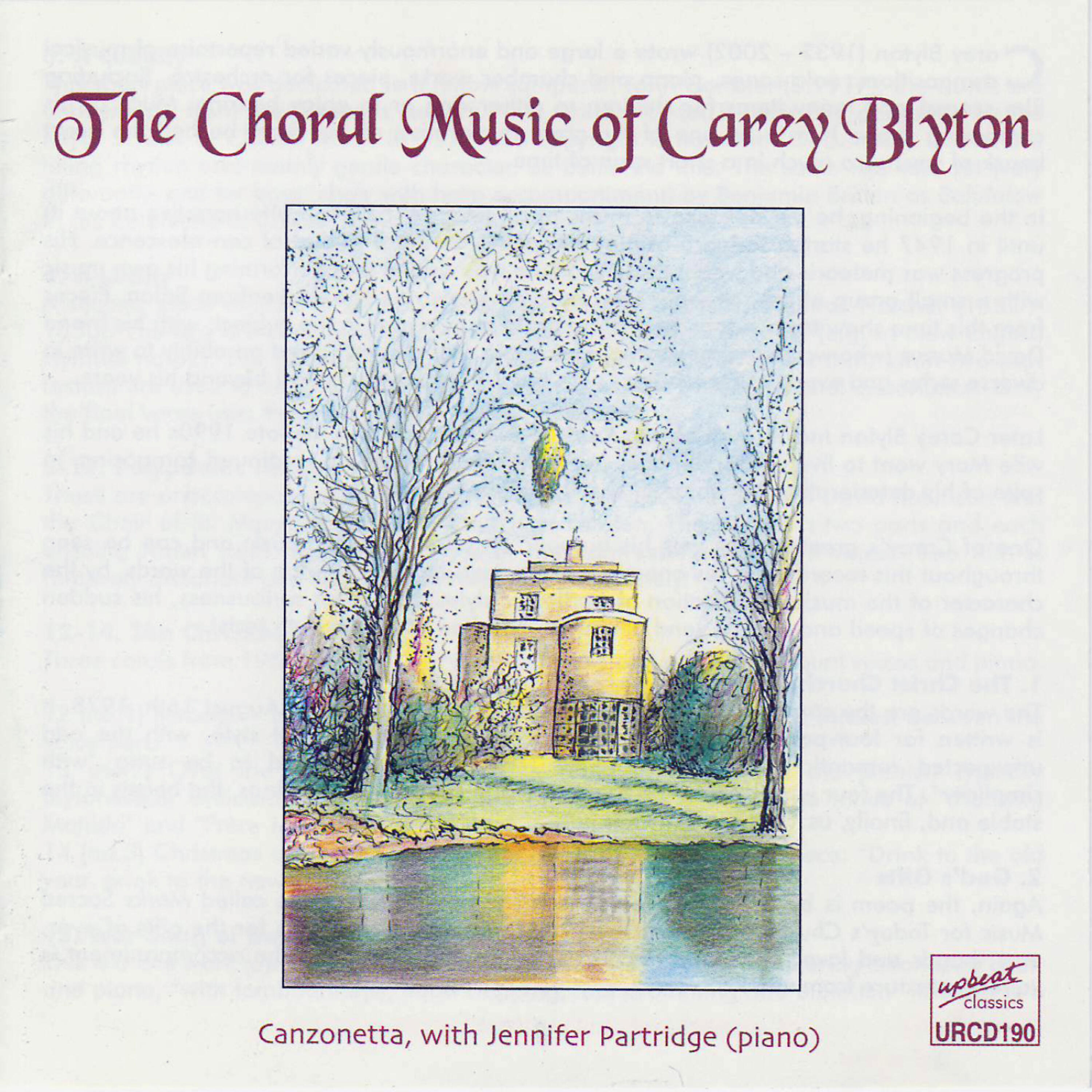 Canzonetta - Carey Blyton Songs For Juniors III - Three Bird Songs: The Stork
