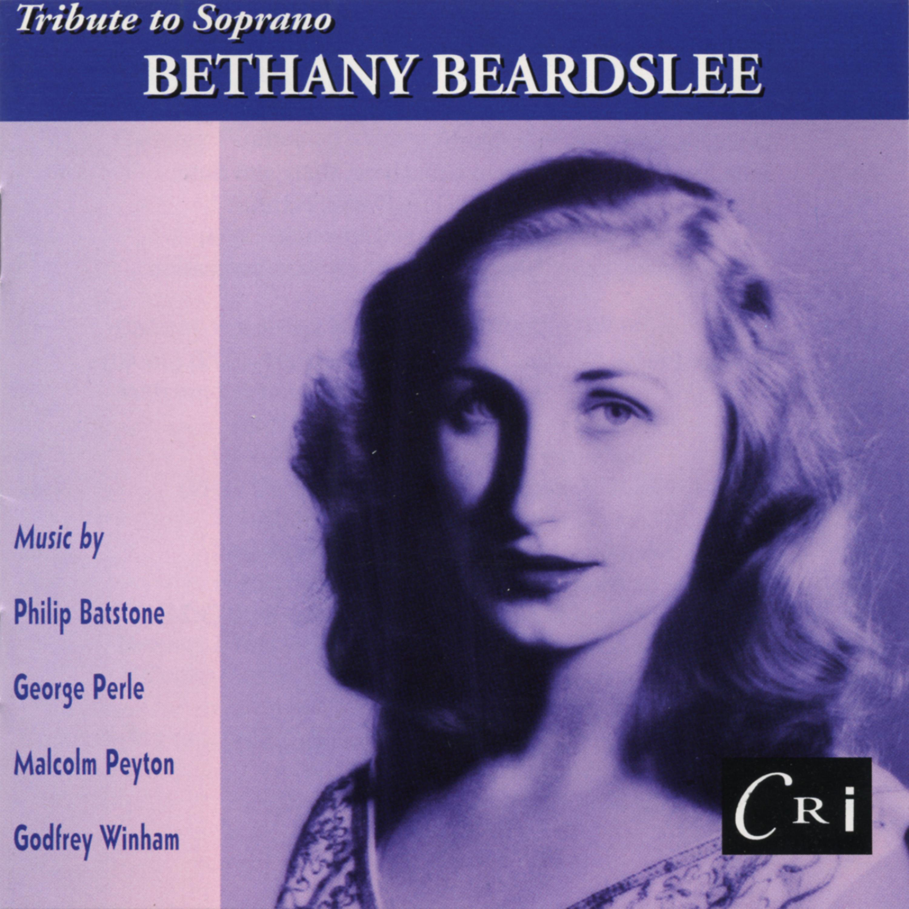 Постер альбома Tribute to Soprano Bethany Beardslee