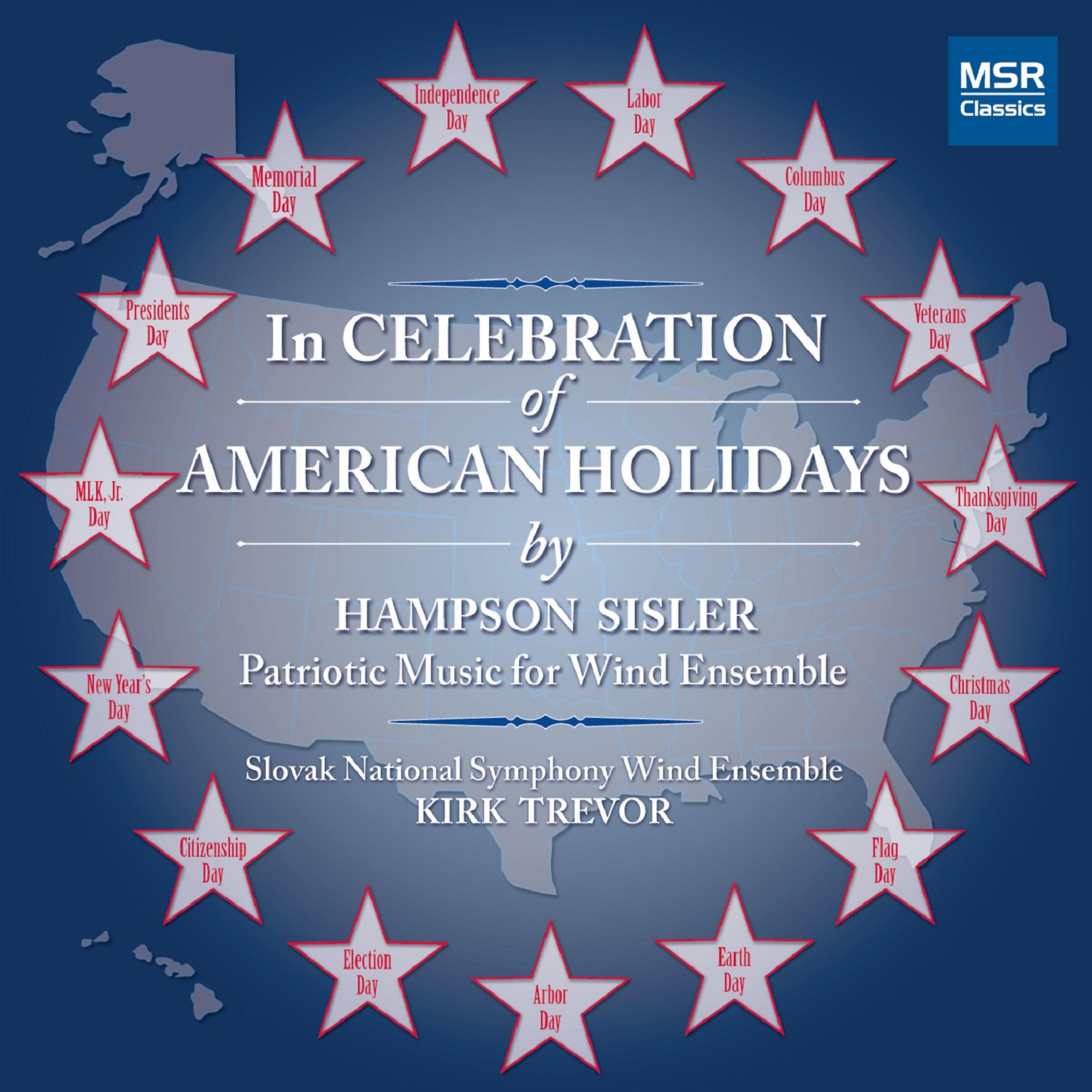 Постер альбома In Celebration of American Holidays: Patriotic Music for Wind Ensemble