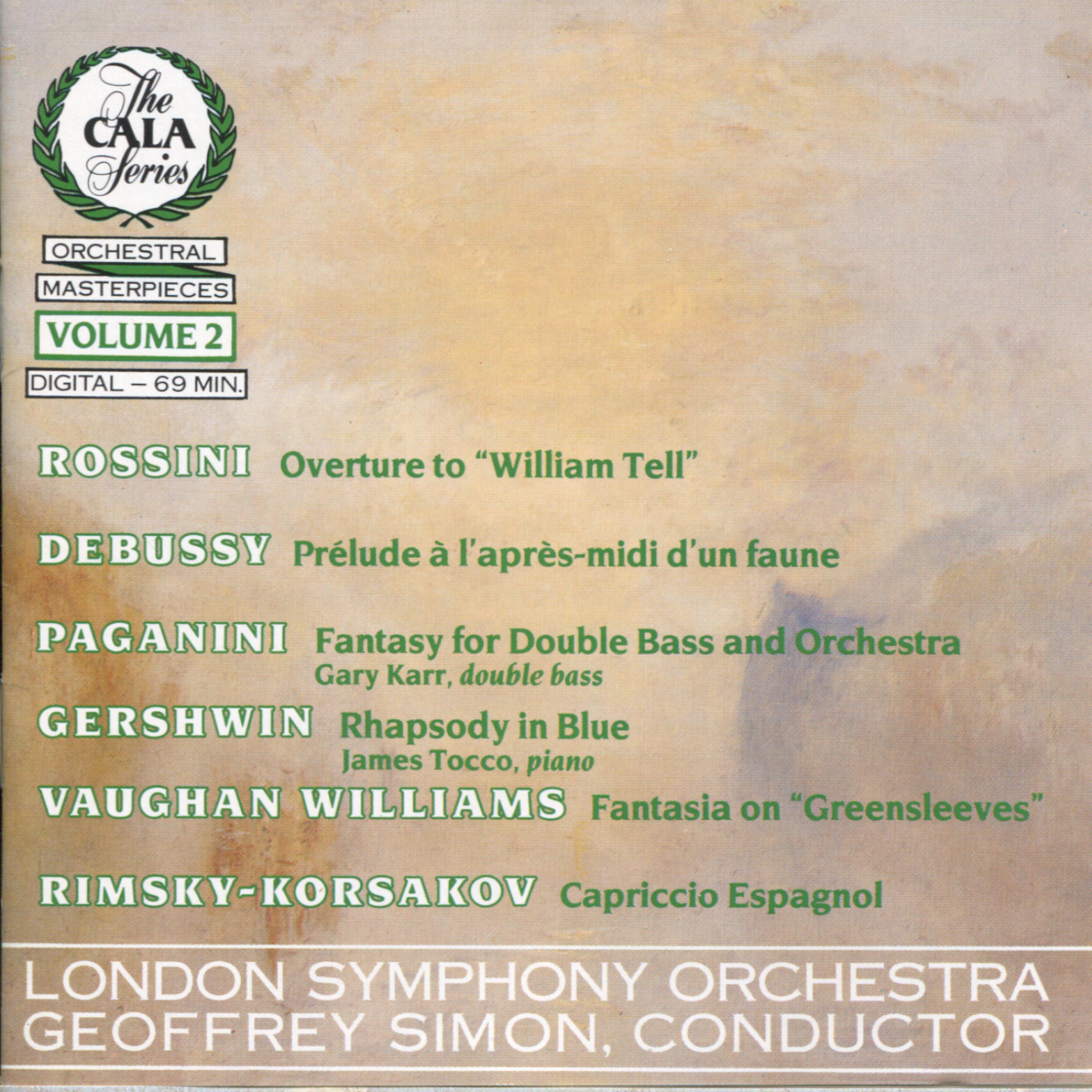 Постер альбома The Cala Series, Vol. 2 - Rossini, Debussy, Paganini, Gershwin, Vaughan Williams and Rimsky-Korsakov