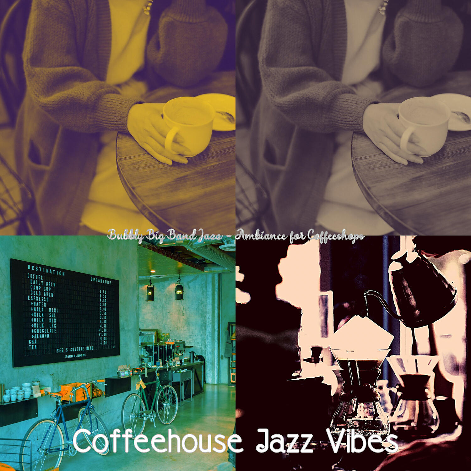 Coffeehouse Jazz Vibes - Majestic Ambiance for Coffeeshops