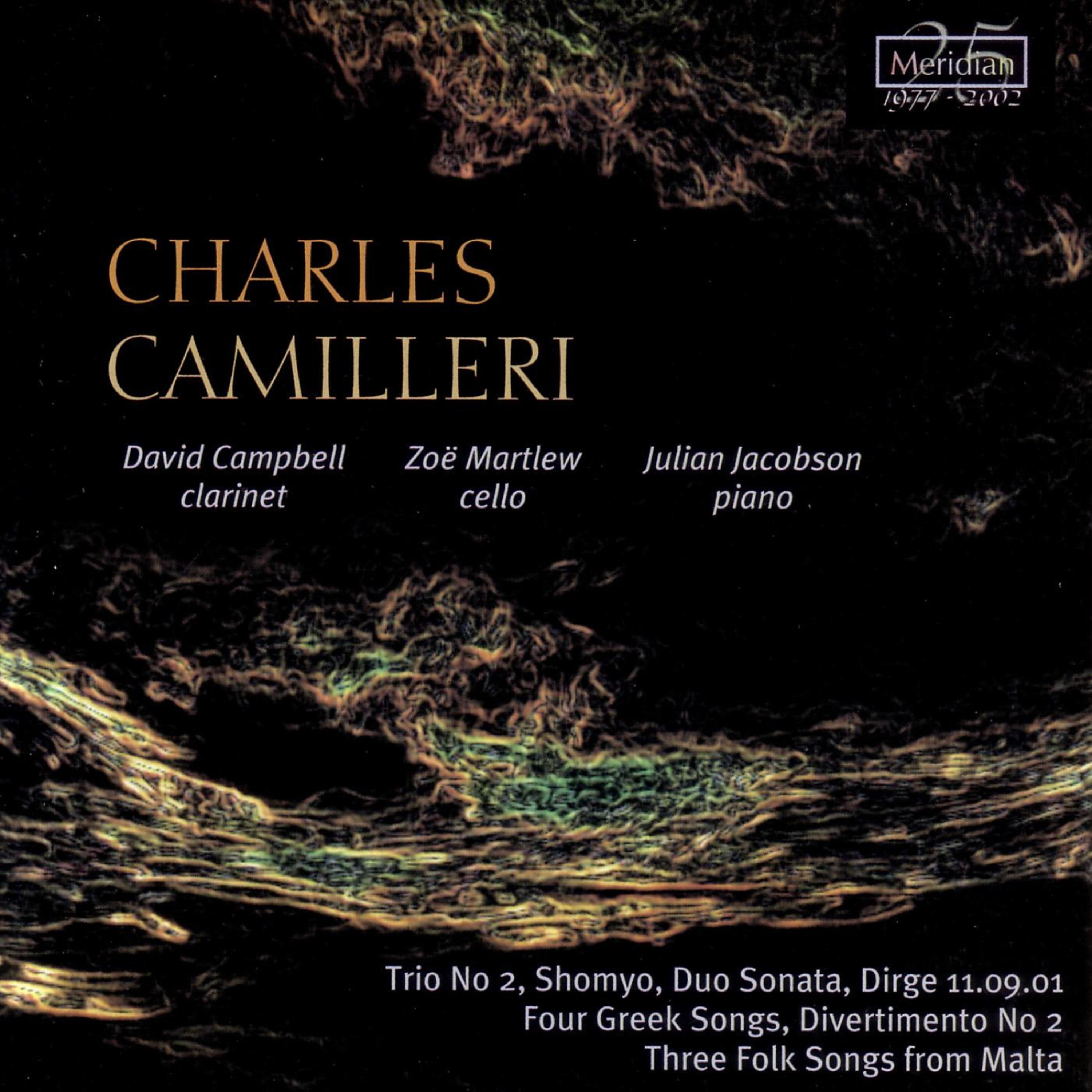 Постер альбома Camilleri: Four Greek Songs