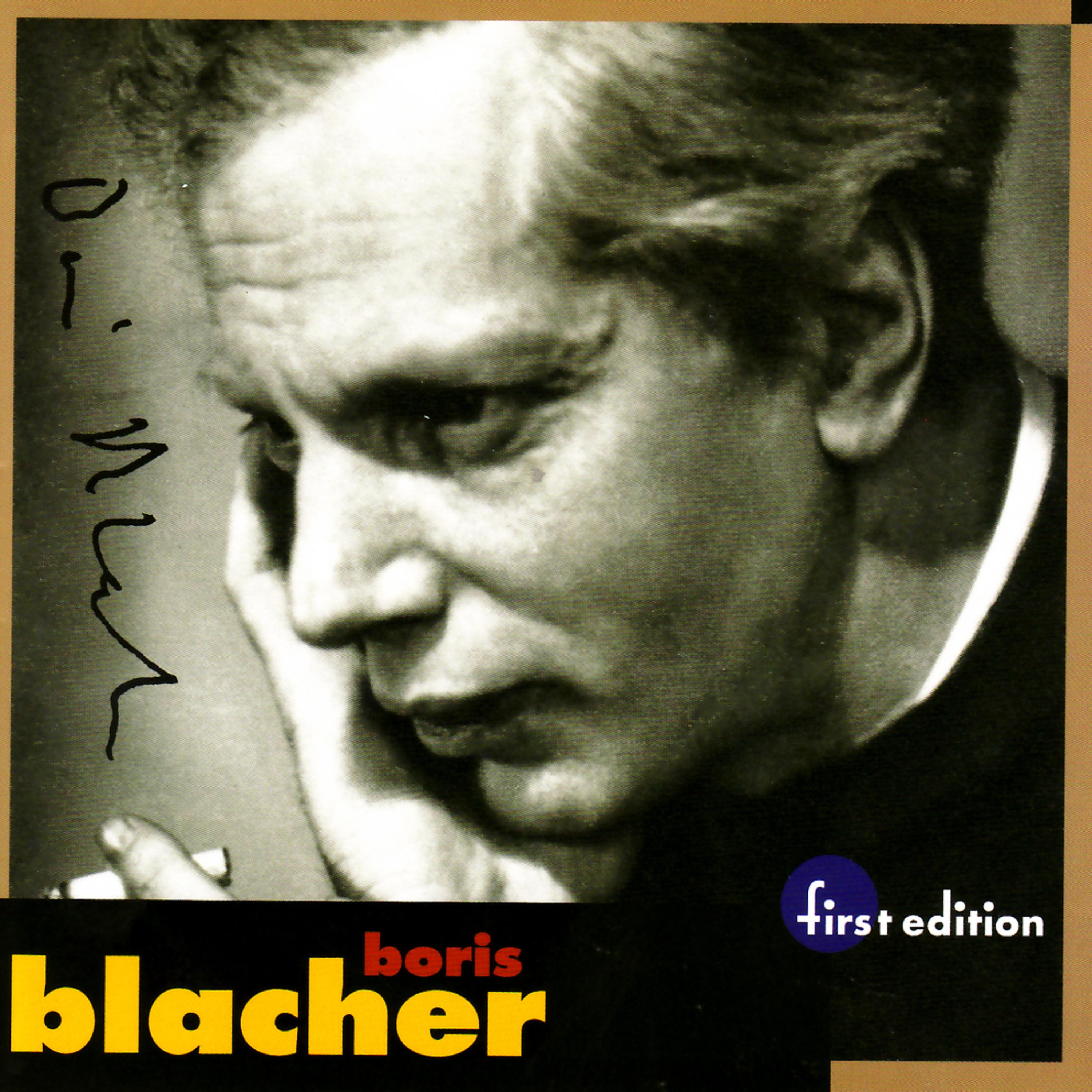 Постер альбома Boris Blacher: Orchestral Variations on a Theme by Paganini, Orchestral Ornament Op. 44, Studie im Pianissimo Op. 45 & Orchester Fantasie