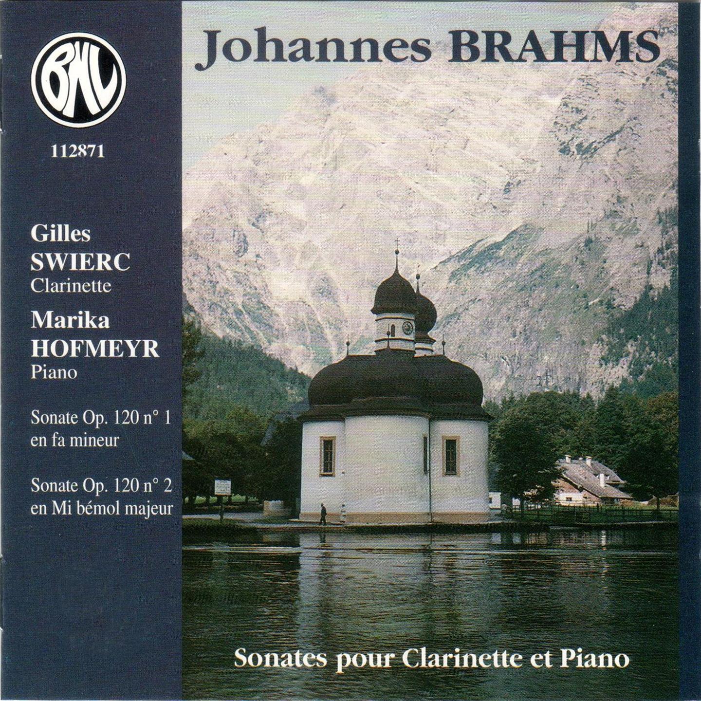 Постер альбома Brahms: Sonates pour clarinette et piano