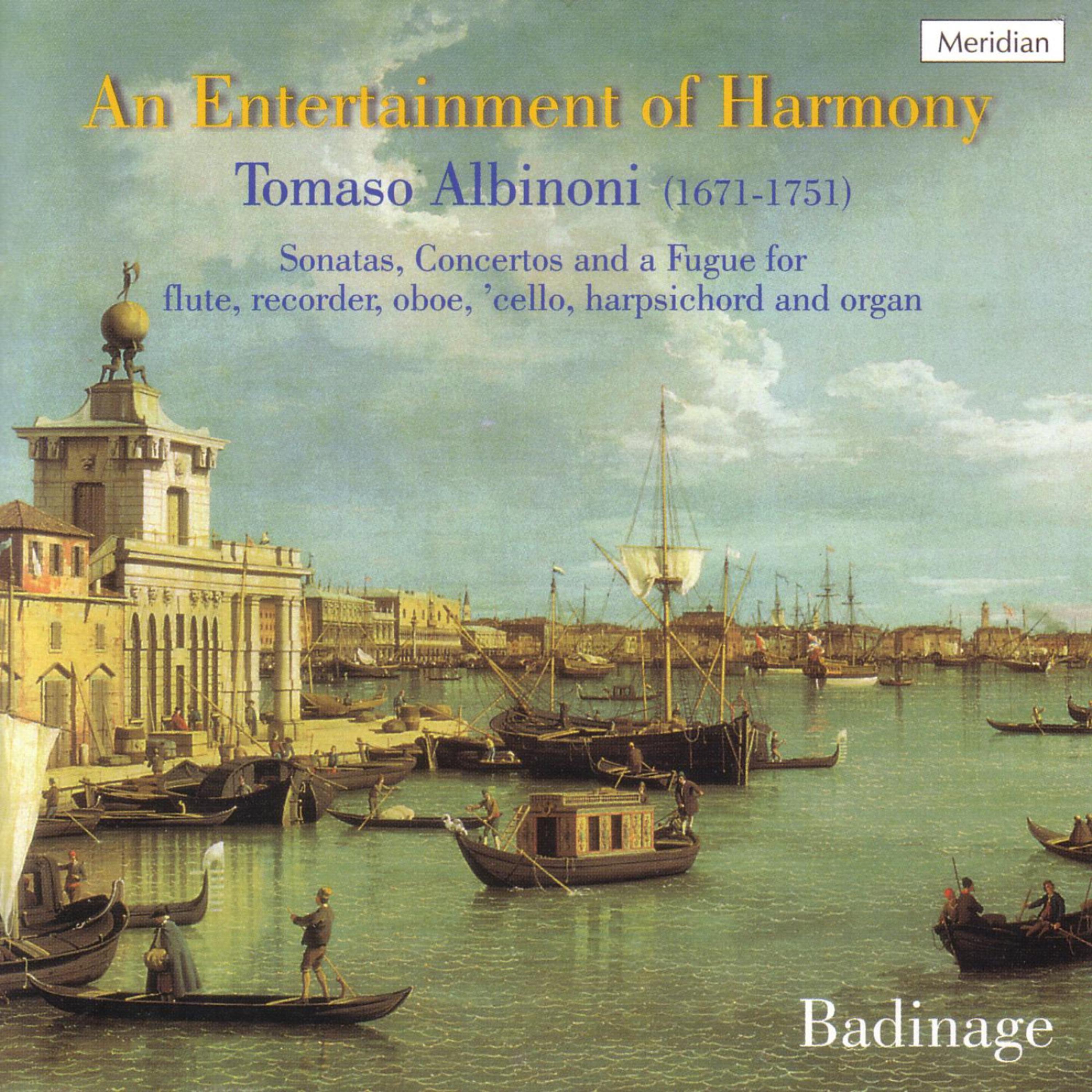 Постер альбома Albinoni: An Entertainment of Harmony