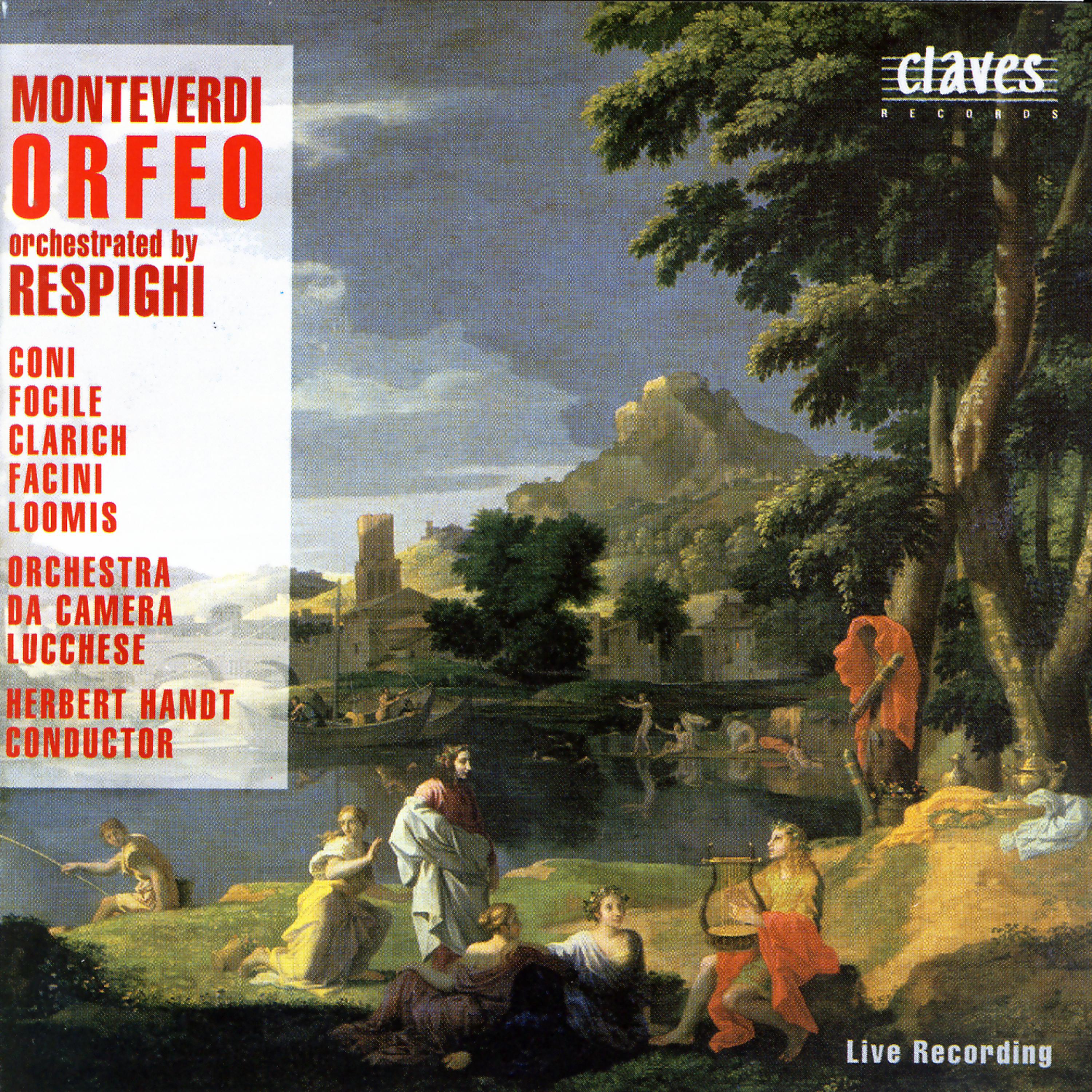 Постер альбома Monteverdi/Respighi: Orfeo (Live Recording 1984)
