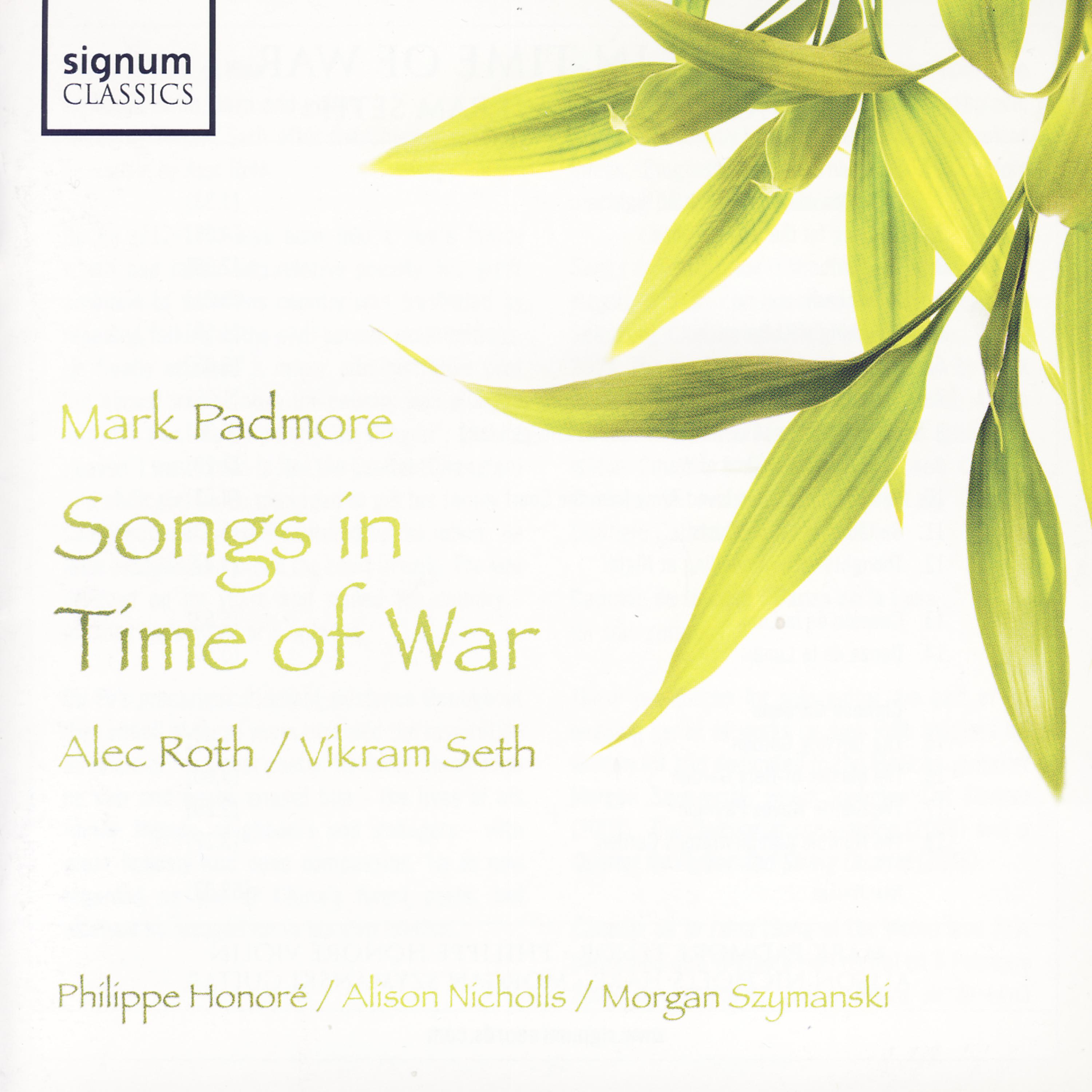 Постер альбома Songs in Time of War