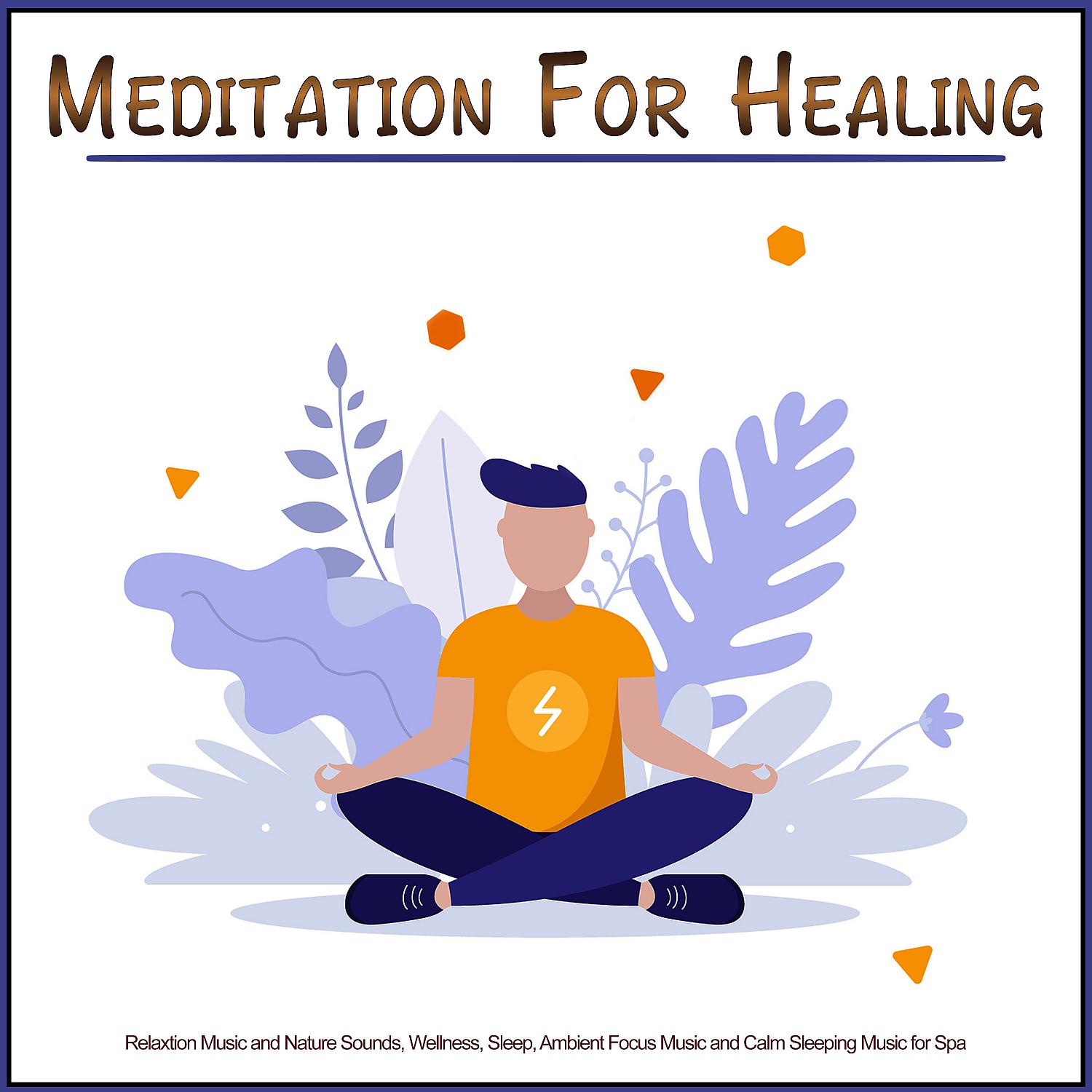 Постер альбома Meditation For Healing: Relaxtion Music and Nature Sounds, Wellness, Sleep, Ambient Focus Music and Calm Sleeping Music for Spa