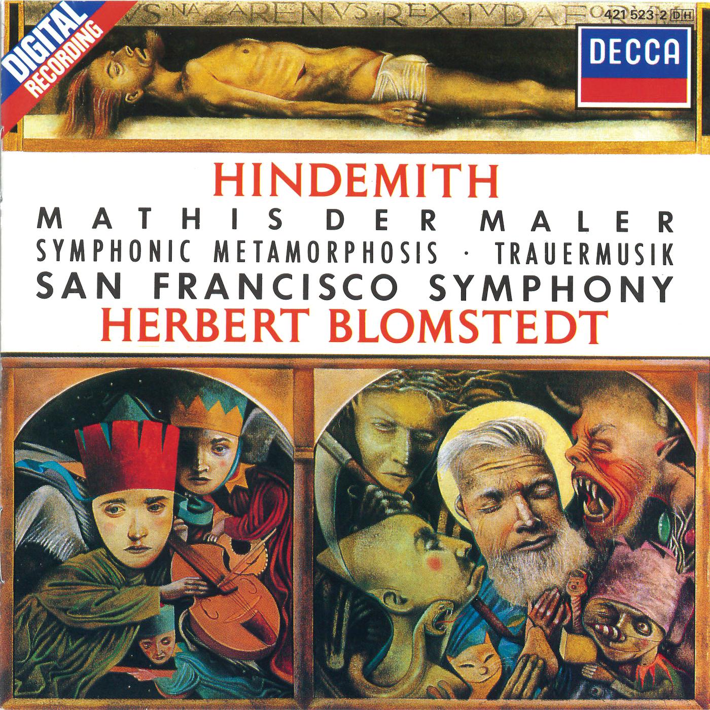 Постер альбома Hindemith: Symphonie 'Mathis der Maler' / Trauermusik / Symphonic Metamorphosis