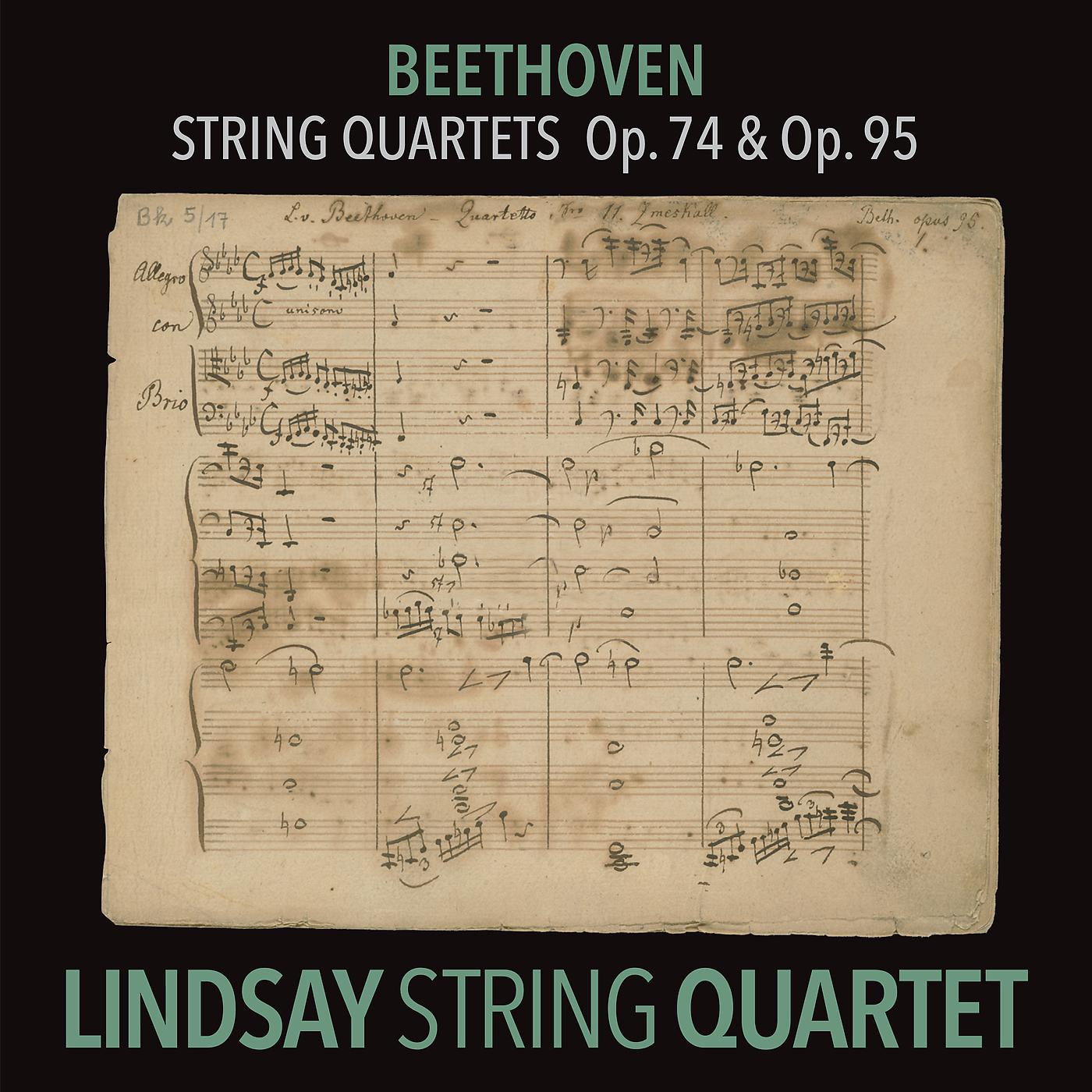Постер альбома Beethoven: String Quartet in E-Flat Major, Op. 74 "Harp"; String Quartet in F Minor, Op. 95 "Serioso"