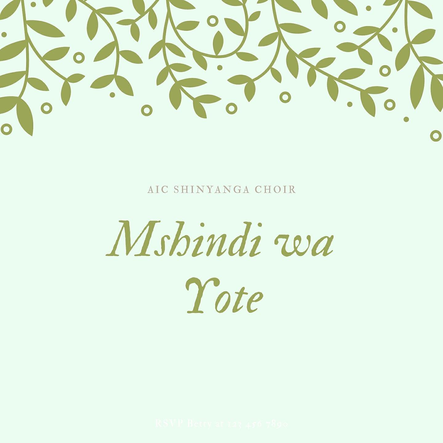 AIC Shinyanga Choir - Mshindi wa Yote