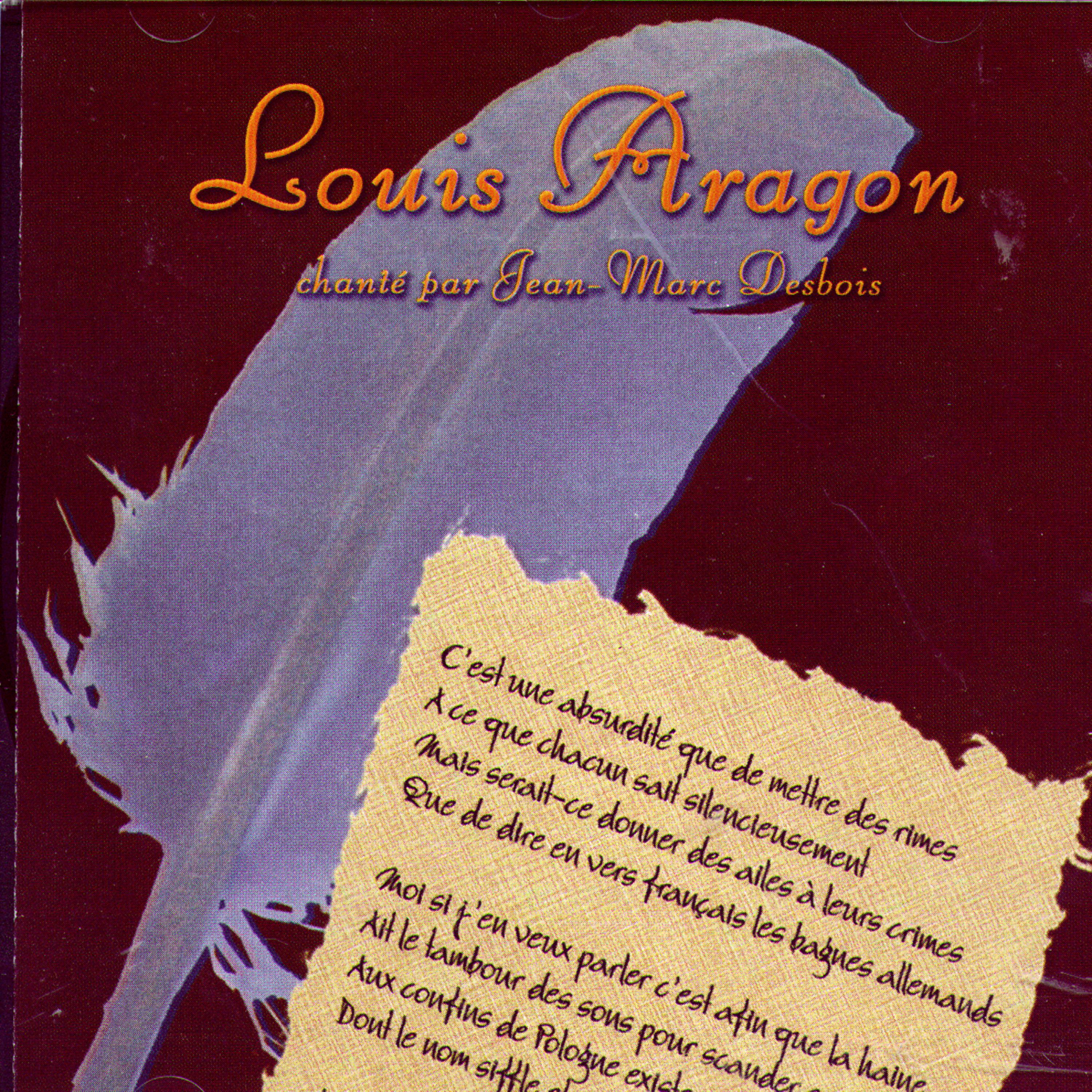Постер альбома Louis Aragon Chanté par Jean-Marc Desbois