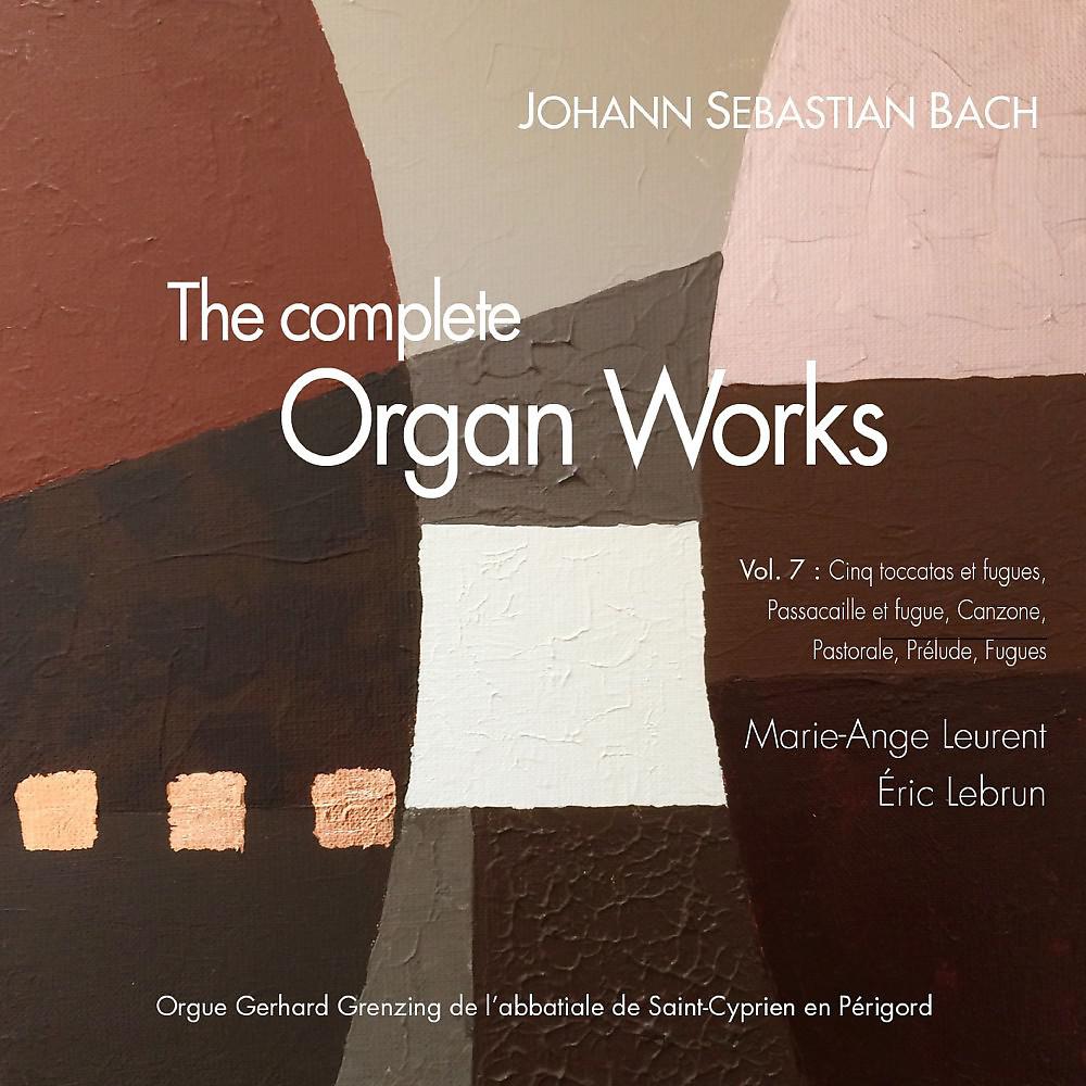 Постер альбома J.S. Bach: The complete organ works, Vol. 7: Toccatas et fugues, 8 petits préludes et fugues, Canzona, Pastorale (Orgue Grenzing de l'église de Saint-Cyprien en Périgord)