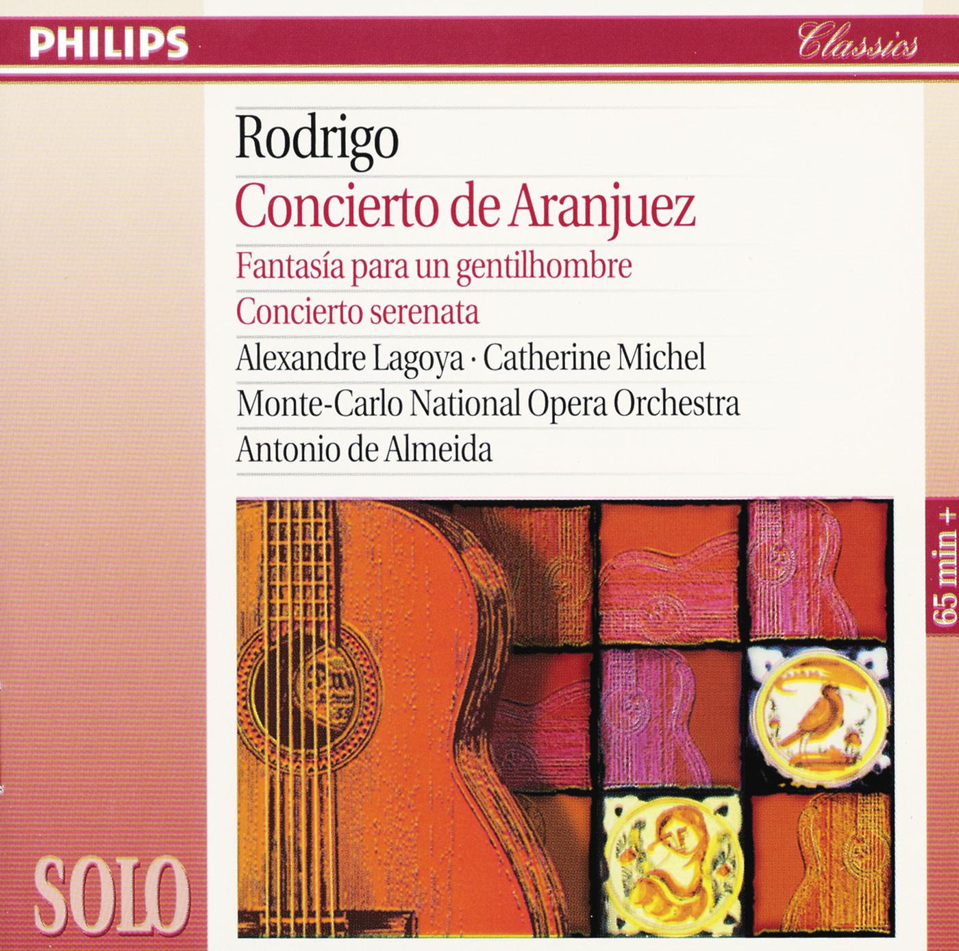 Постер альбома Rodrigo: Concierto de Aranjuez; Fantasía para un gentilhombre; Concierto serenata