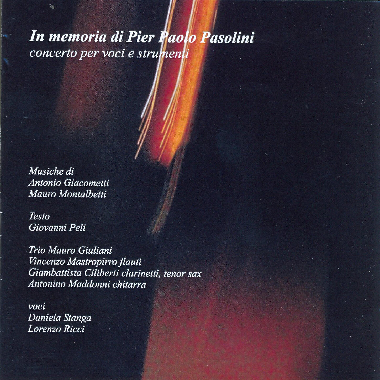 Trio Mauro Giuliani - In memoria di Pier Paolo Pasolini