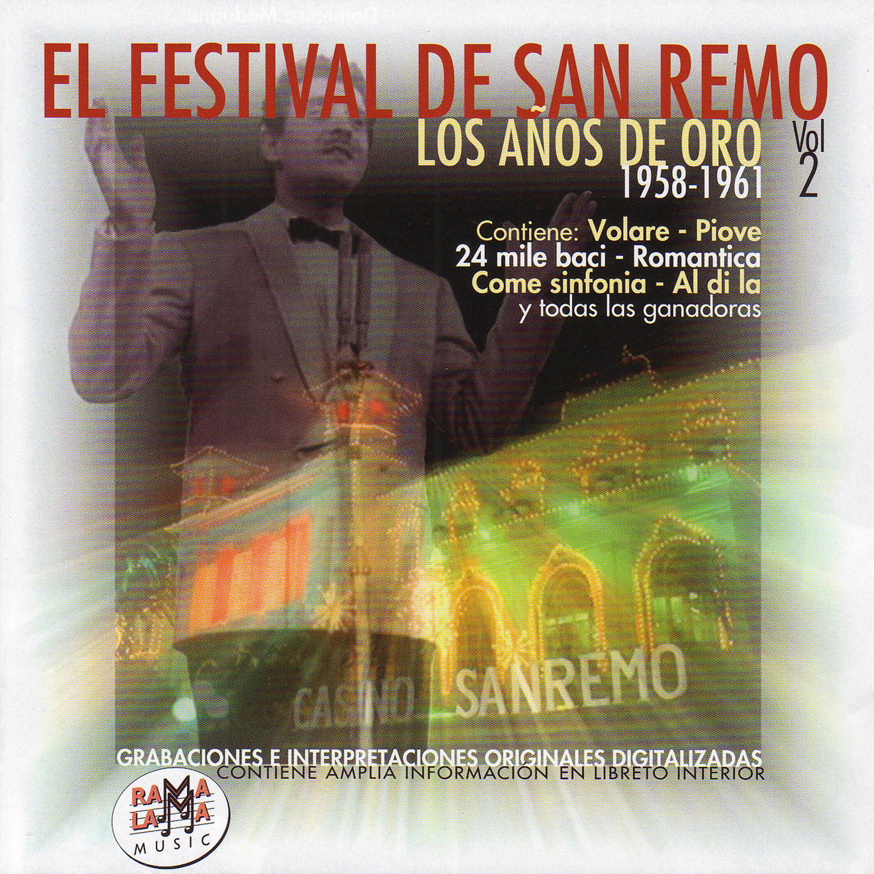 Постер альбома El Festival De San Remo - Los Años De Oro Vol.2 (1958-1961)