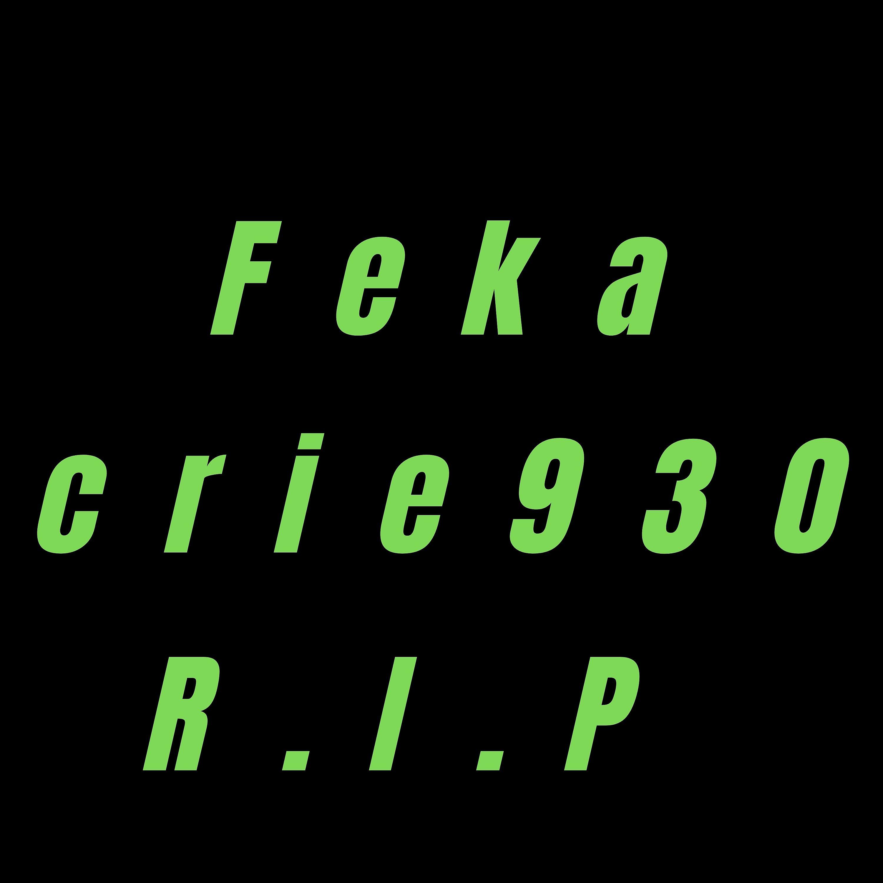 Постер альбома Feka Crie930 R.I.P