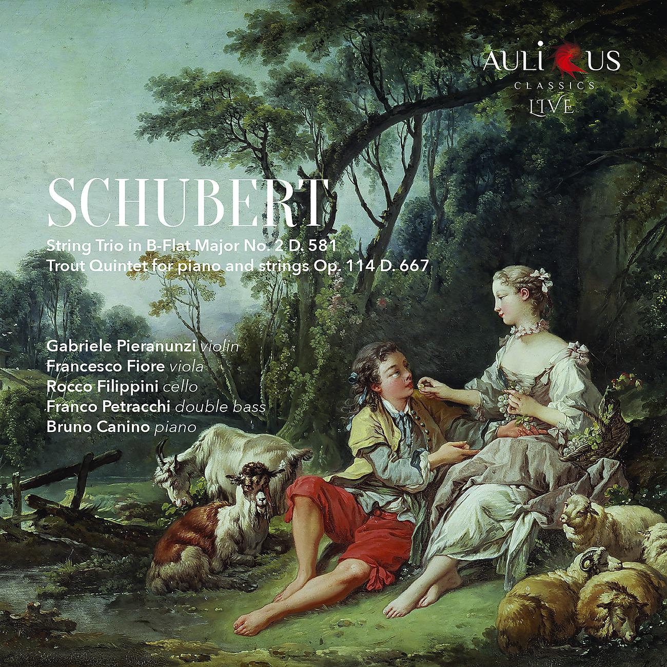 Постер альбома Schubert: String Trio In B Flat Major No. 2 D. 581 -  Trout Quintet For Piano And Strings Op. 114 D. 667