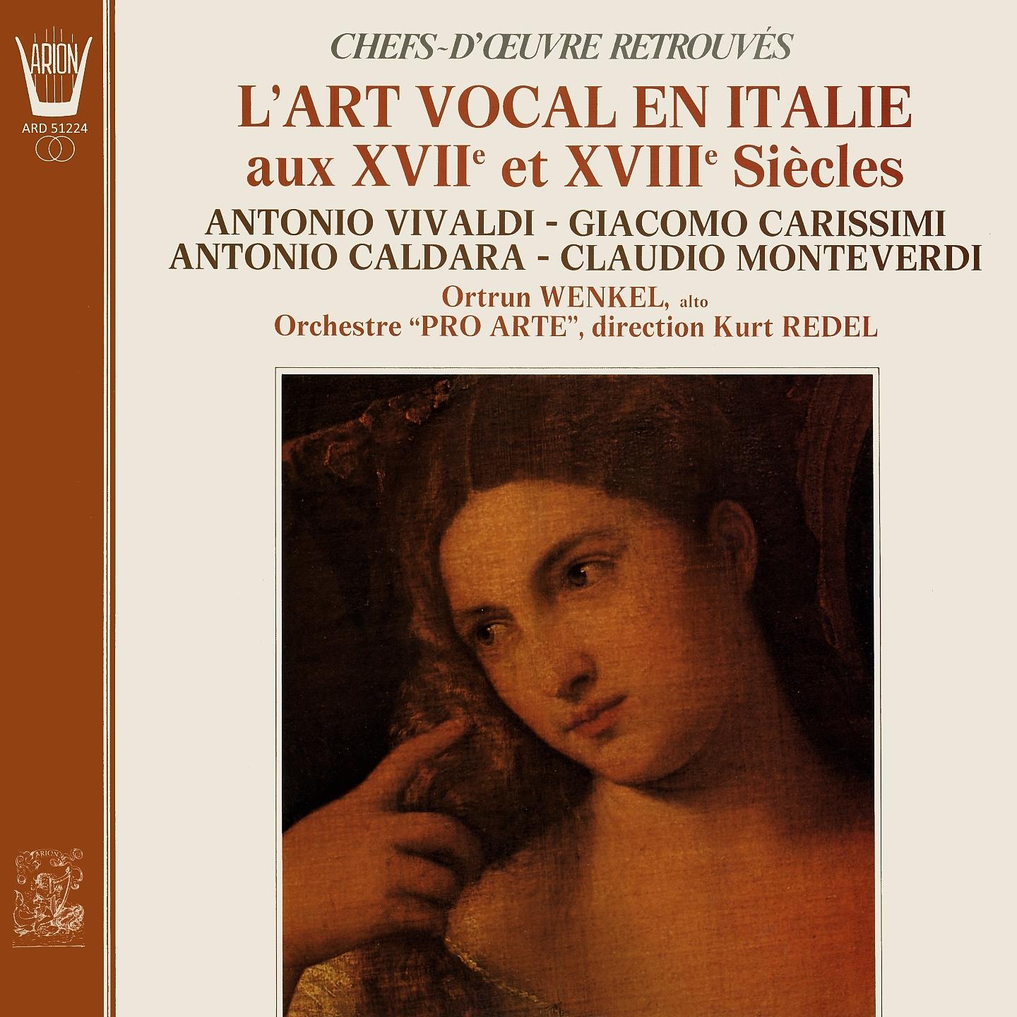 Постер альбома L'art vocal en Italie aux 17ème et 18ème siècles