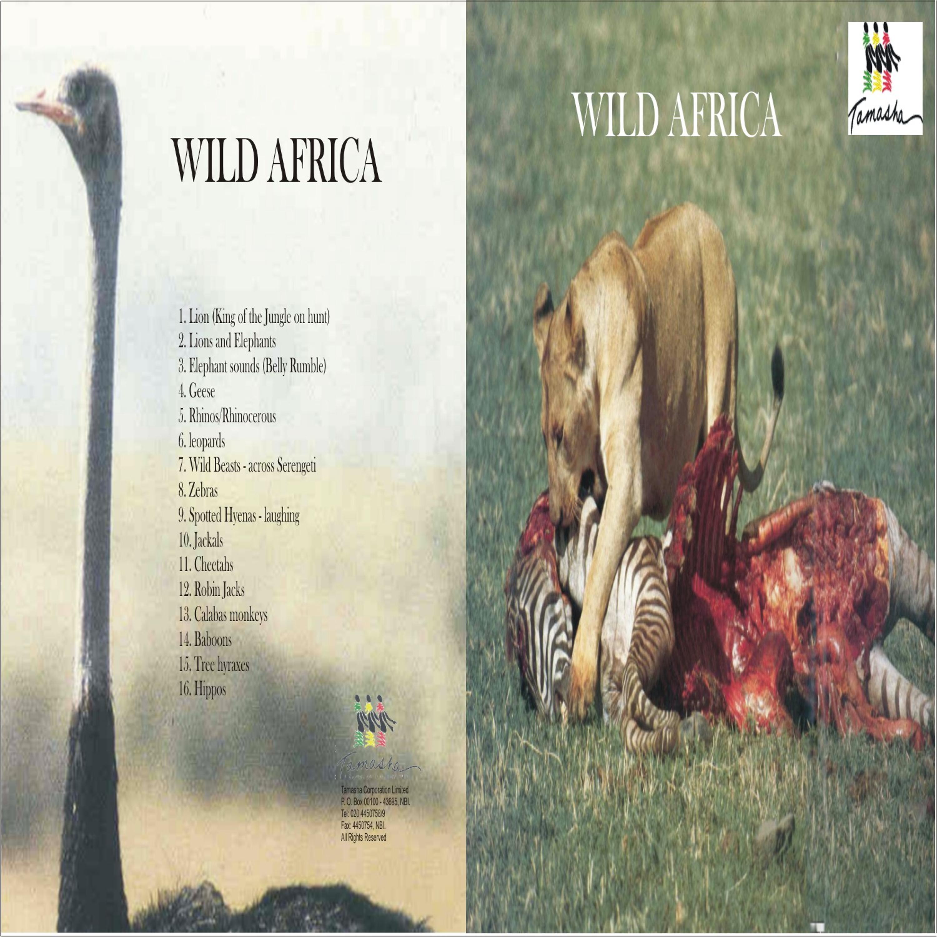 Постер альбома Animals - The Wild of Africa