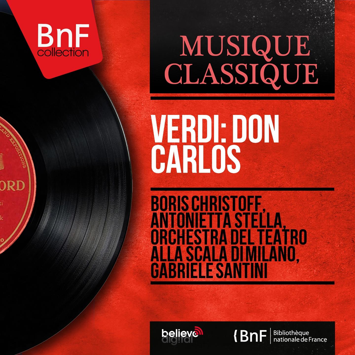 Постер альбома Verdi: Don Carlos (1886 Version, Mono Version)