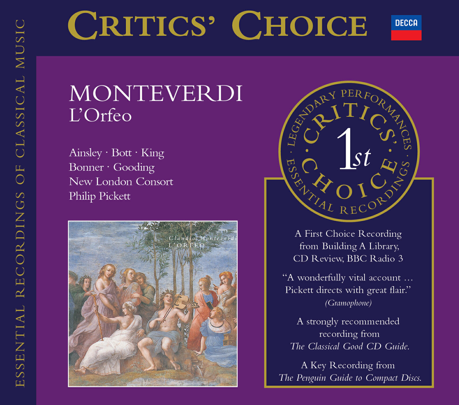 Andrew King - Monteverdi: L'Orfeo - Act 1 - Ritornello-Alcun non sia che disperato