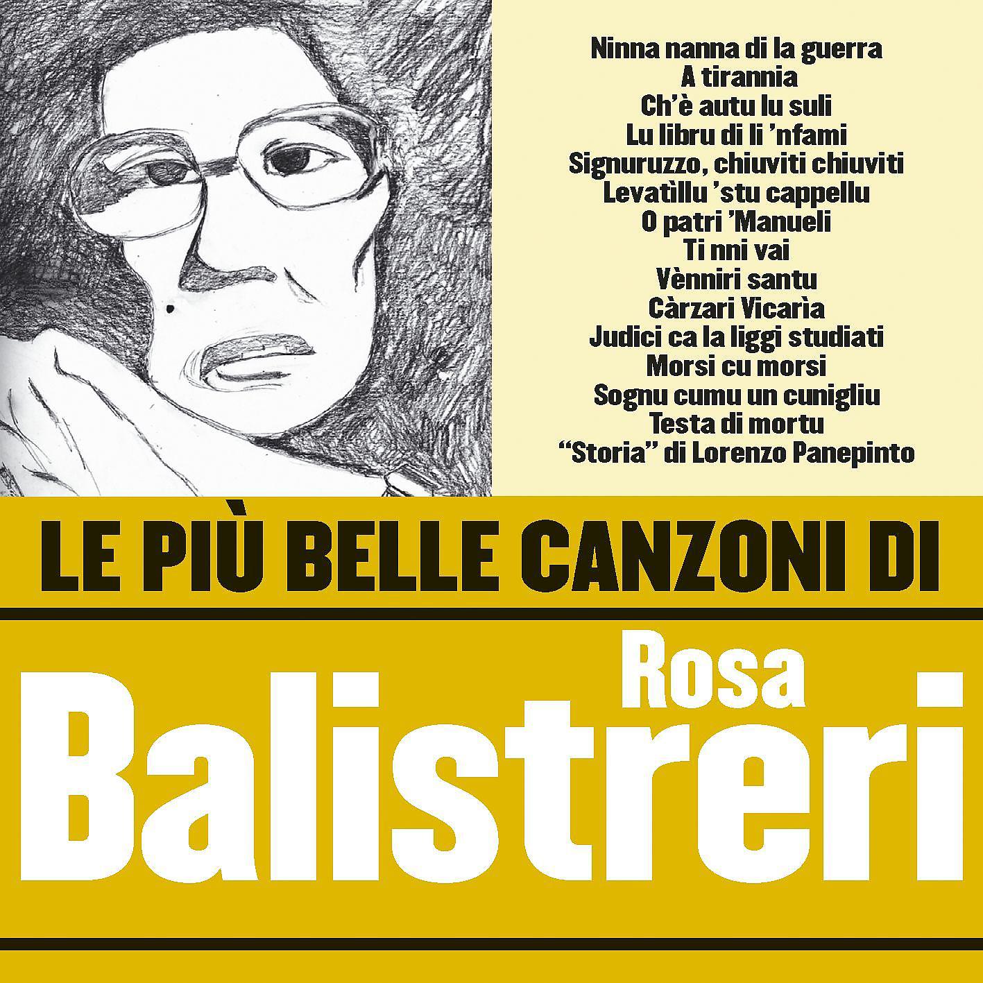 Постер альбома Le più belle canzoni di Rosa Balistreri