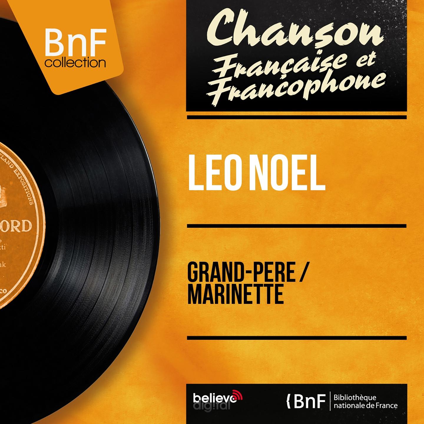 Постер альбома Grand-père / Marinette (Mono Version)