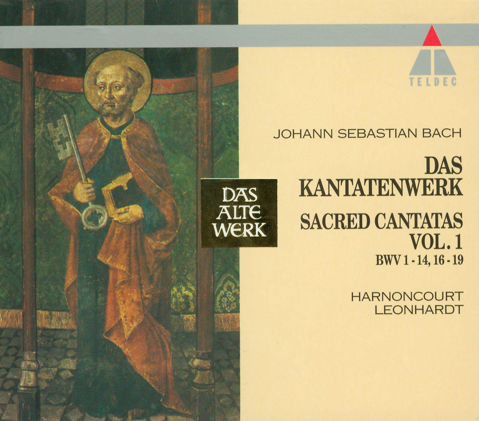Постер альбома Bach, JS : Sacred Cantatas Vol.1 : BWV1-14, 16-19