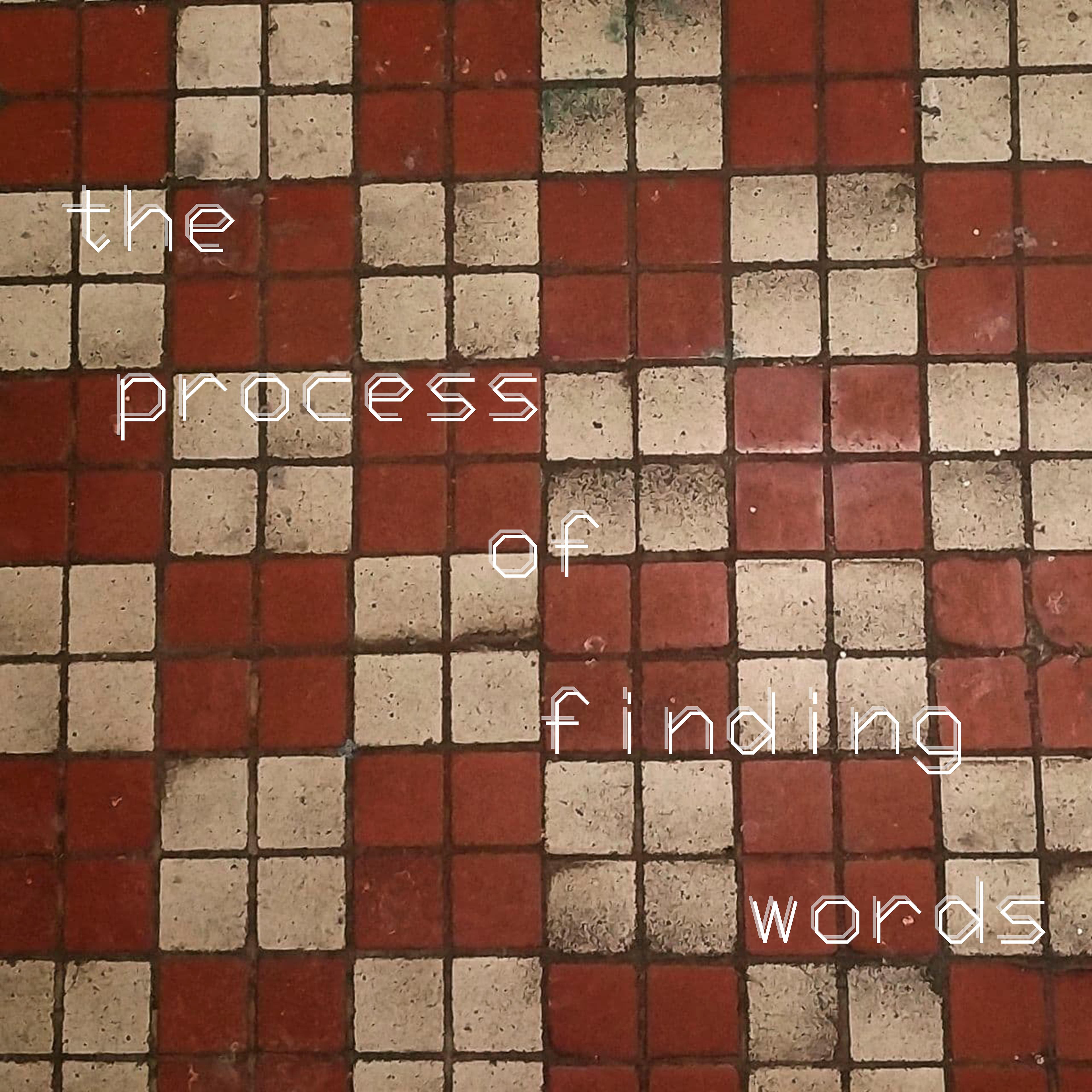 Постер альбома The Process of Finding Words