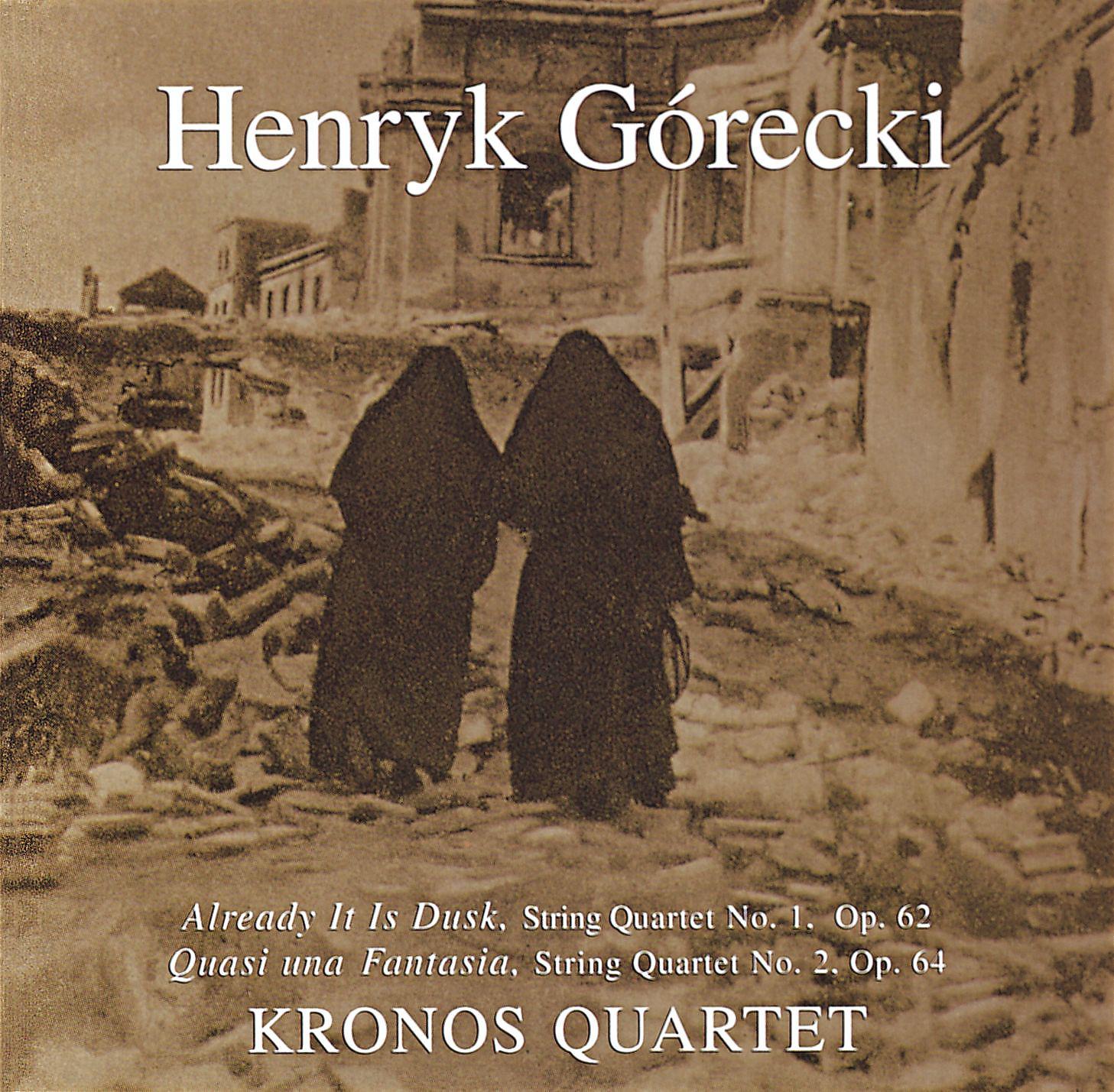 Постер альбома Kronos Quartet - String Quartets 1,2: Already It Is Dusk: Quasi Una Fantasia