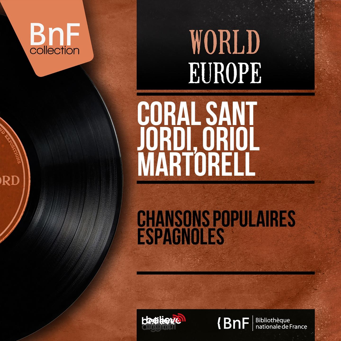 Постер альбома Chansons populaires Espagnoles (Mono Version)