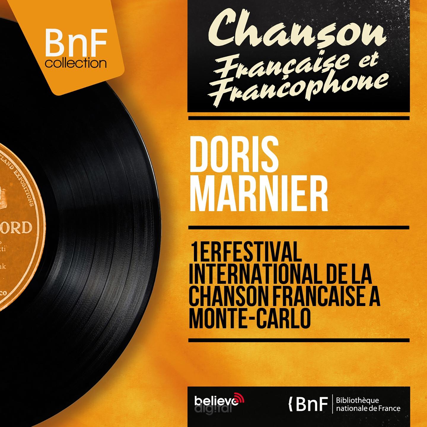Постер альбома 1er festival international de la chanson française à Monte-Carlo (Mono Version)