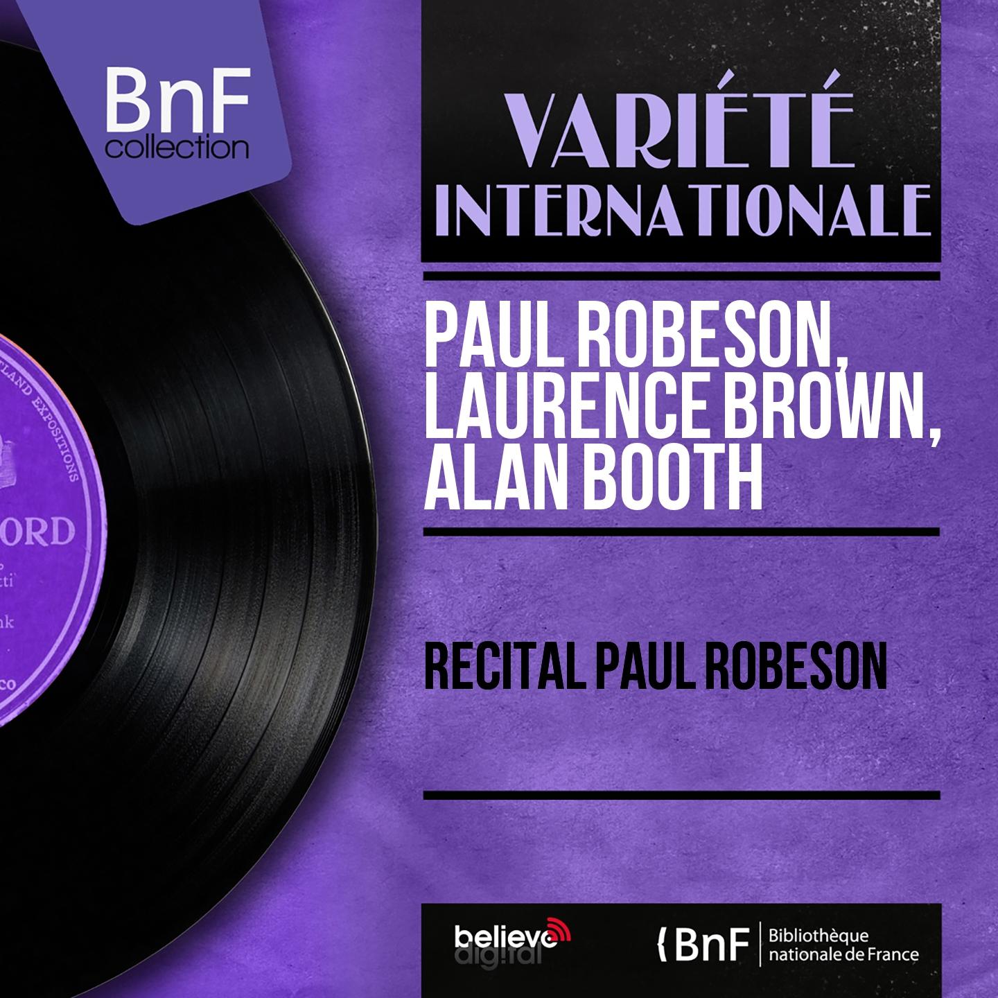 Постер альбома Récital Paul Robeson (Mono version)