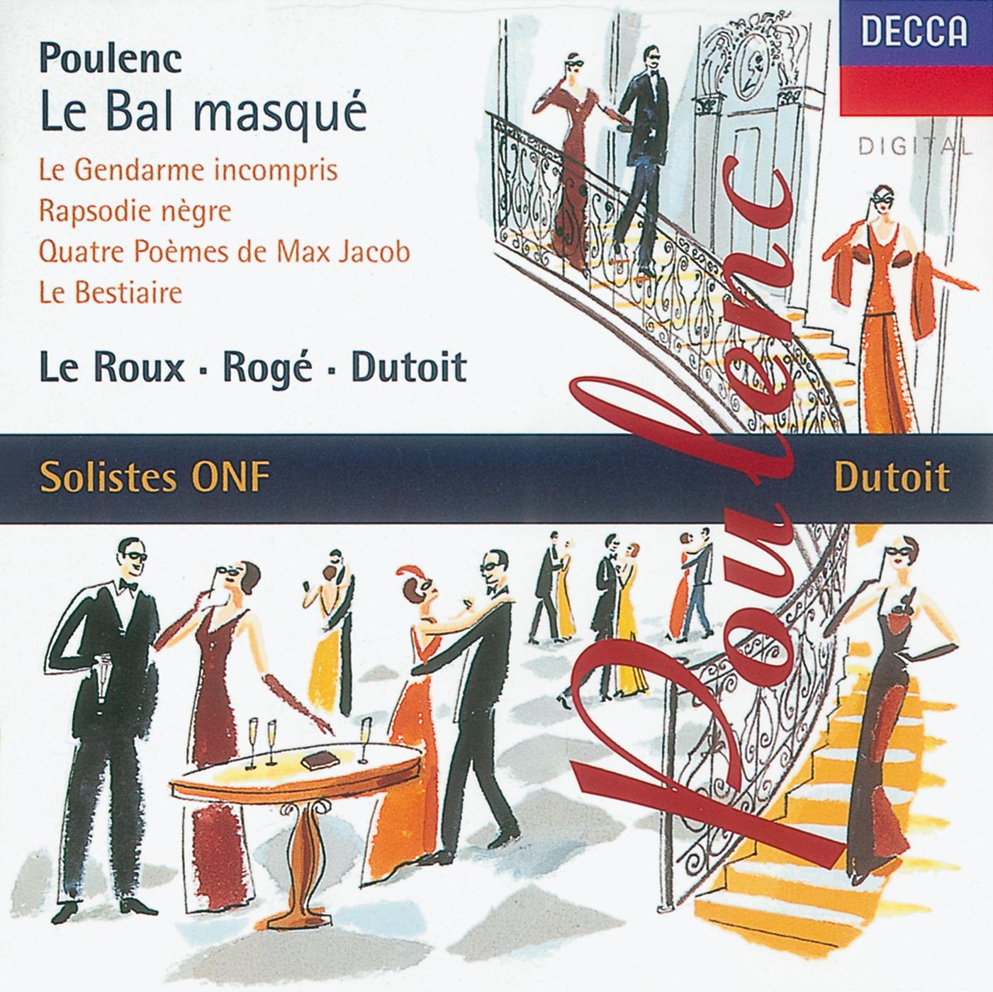 Постер альбома Poulenc: Le bal masqué/Chamber Works