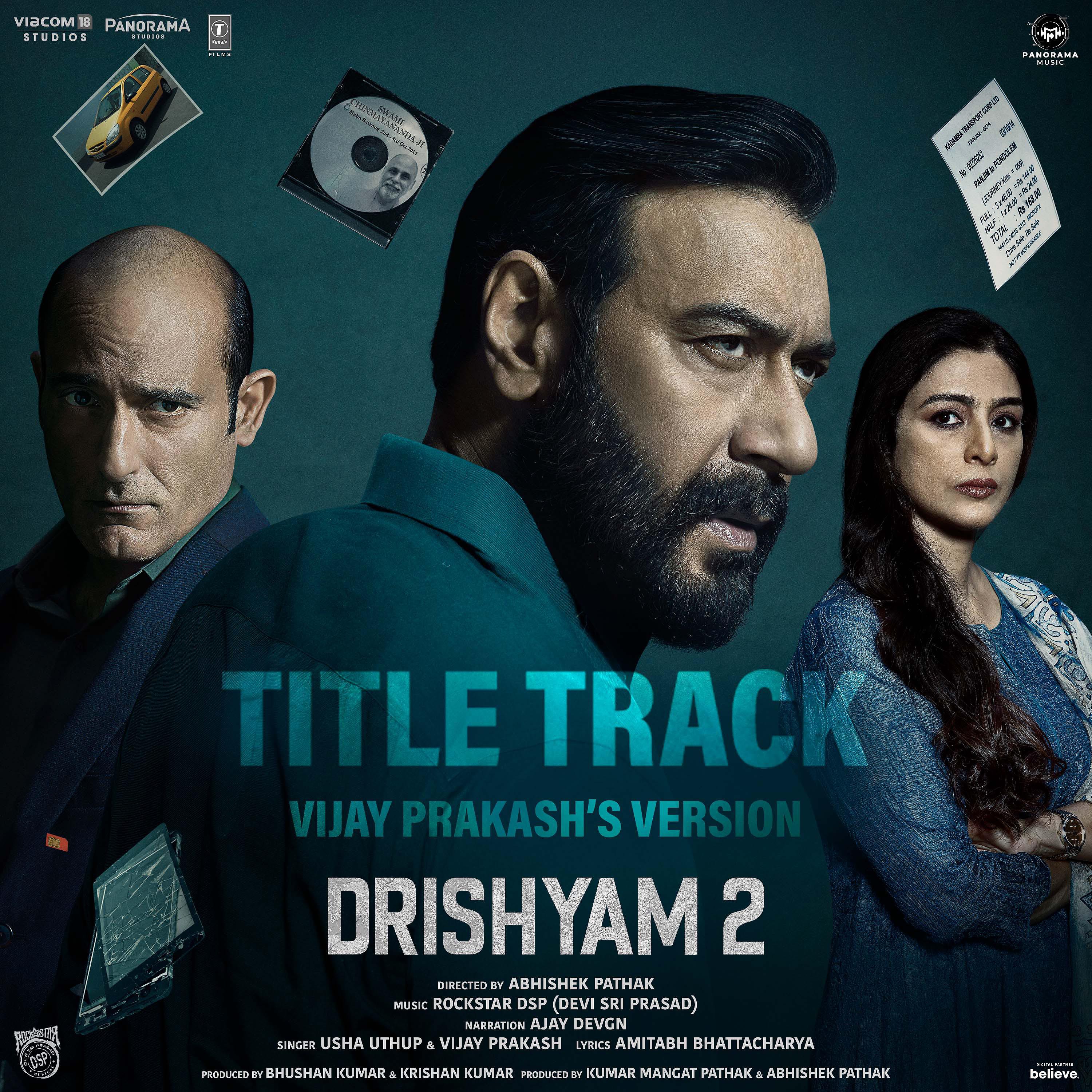 Постер альбома Drishyam 2 Title Track (Vijay Prakash's Version)