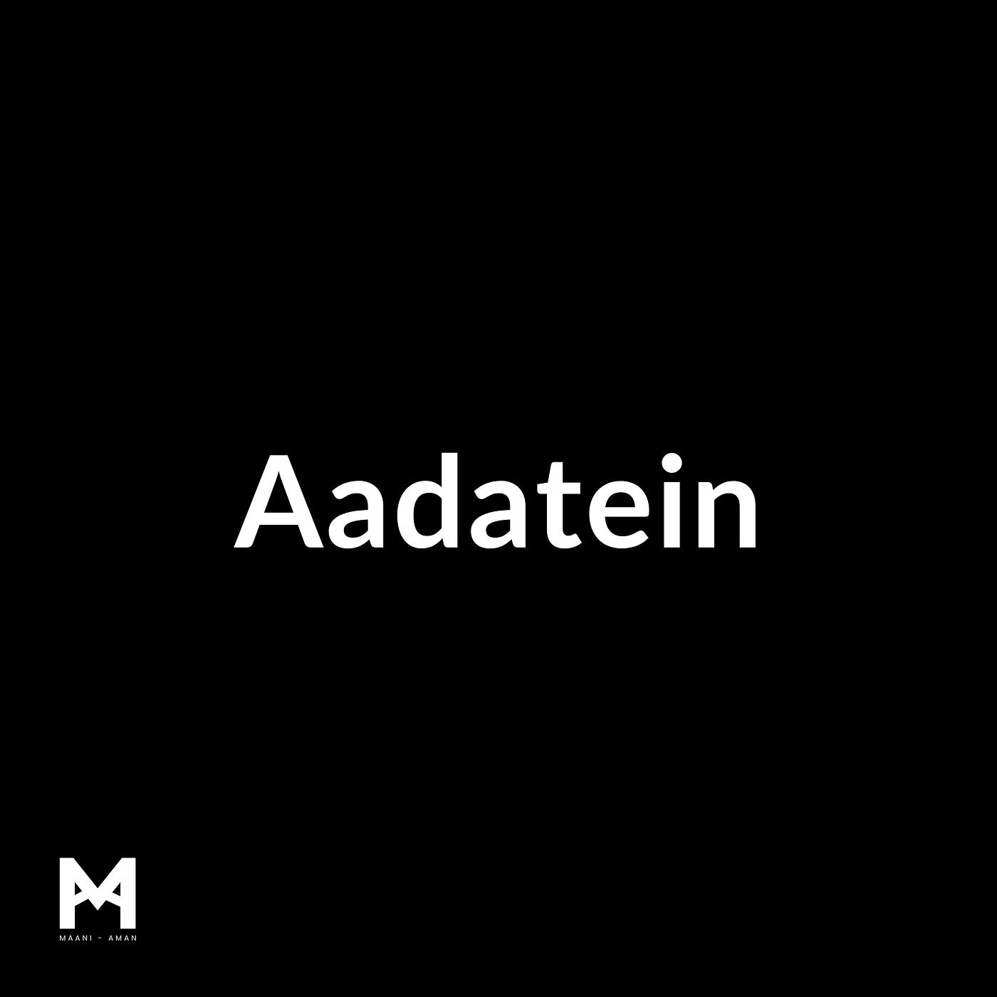 Постер альбома Aadatein