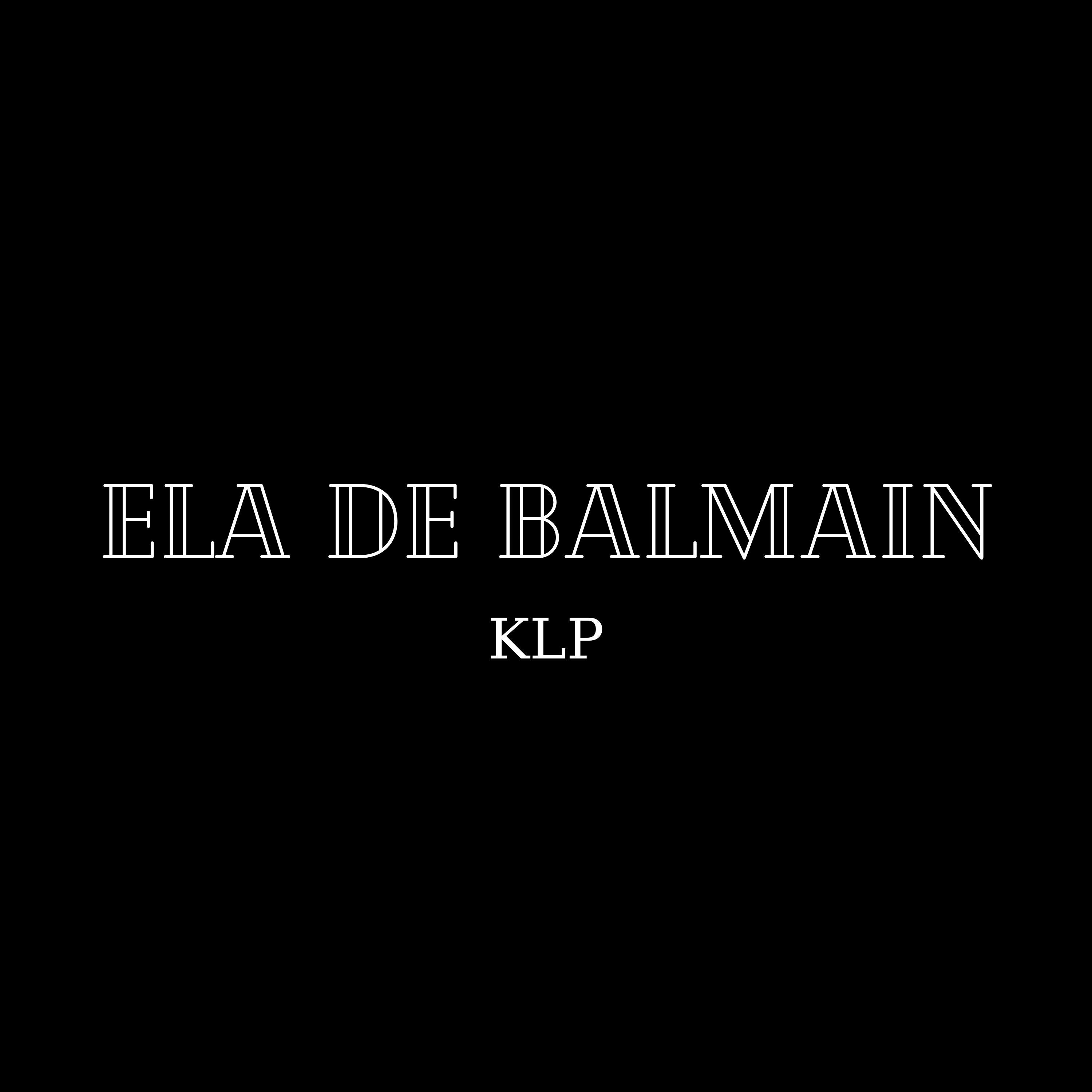 Постер альбома Ela de Balmain