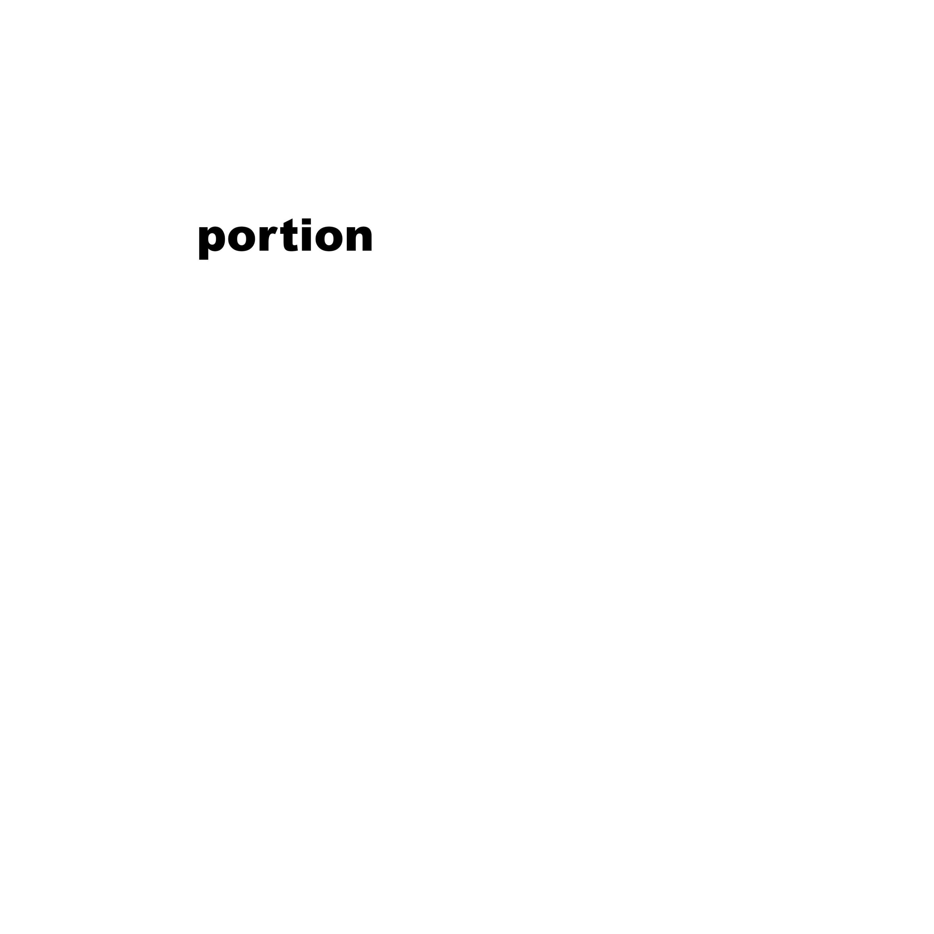 Постер альбома Portion