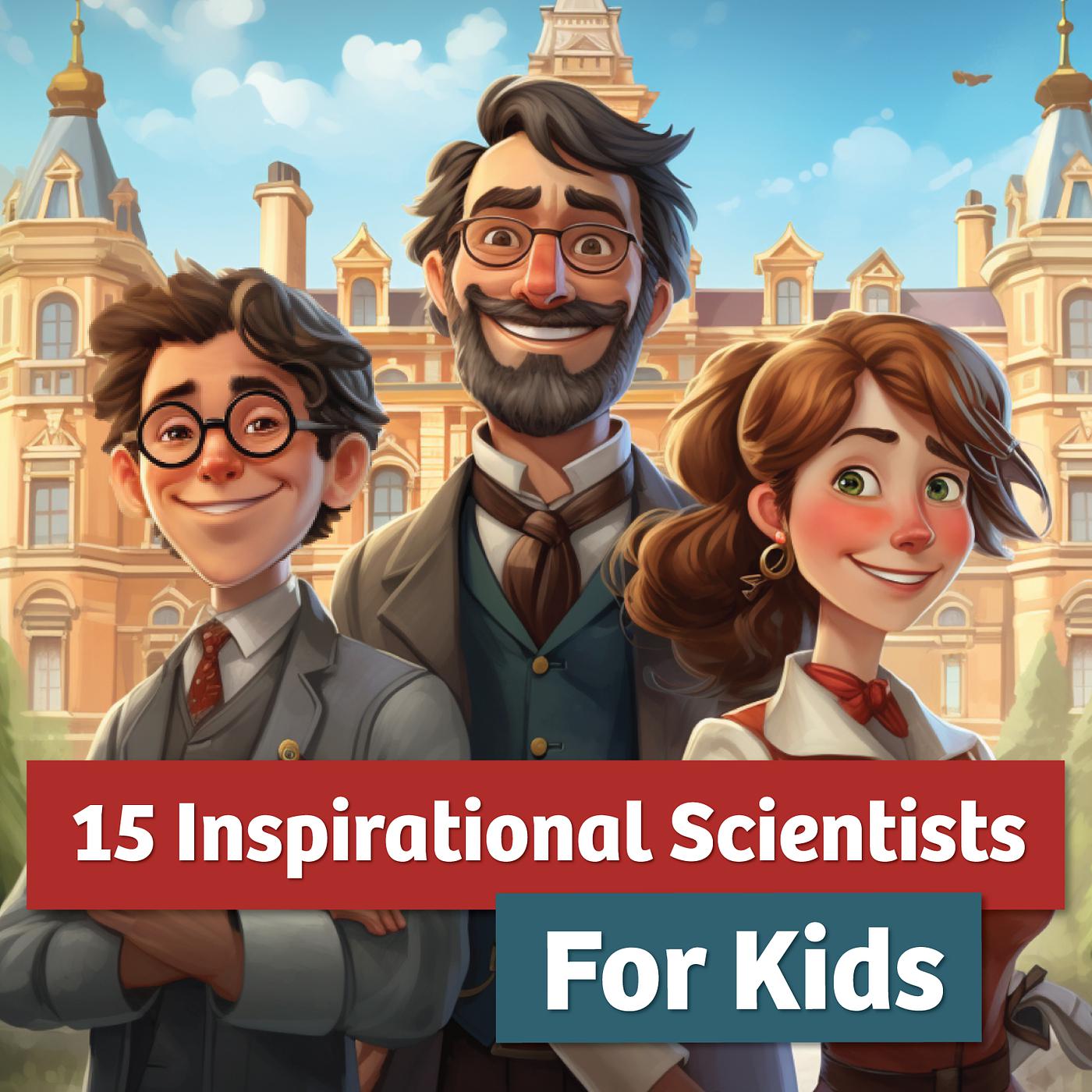 Постер альбома 15 Inspirational Scientists for Kids